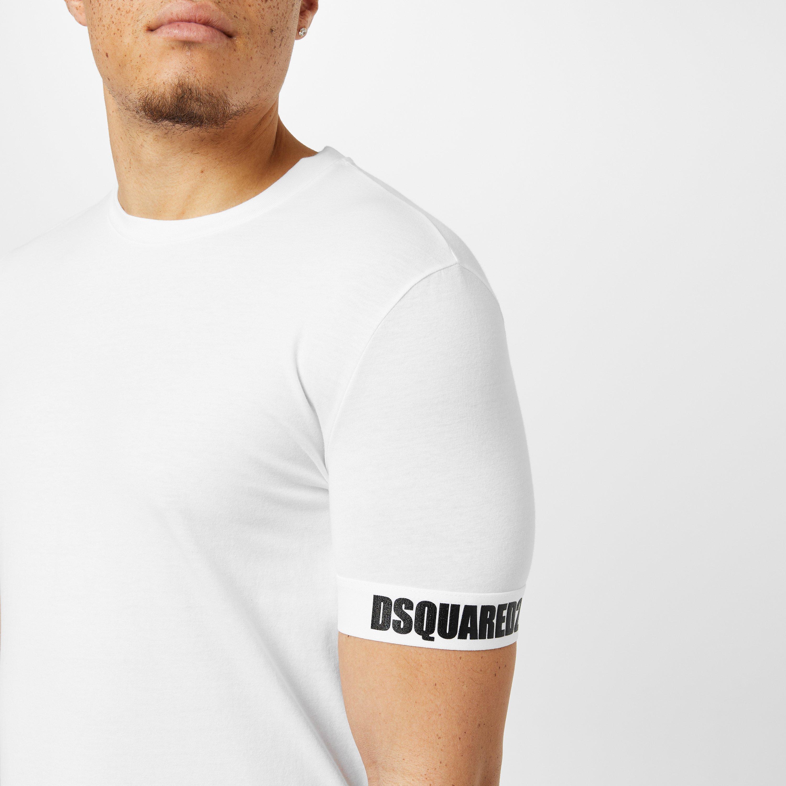 White 100 - DSquared2 - Logo T-Shirt - 4