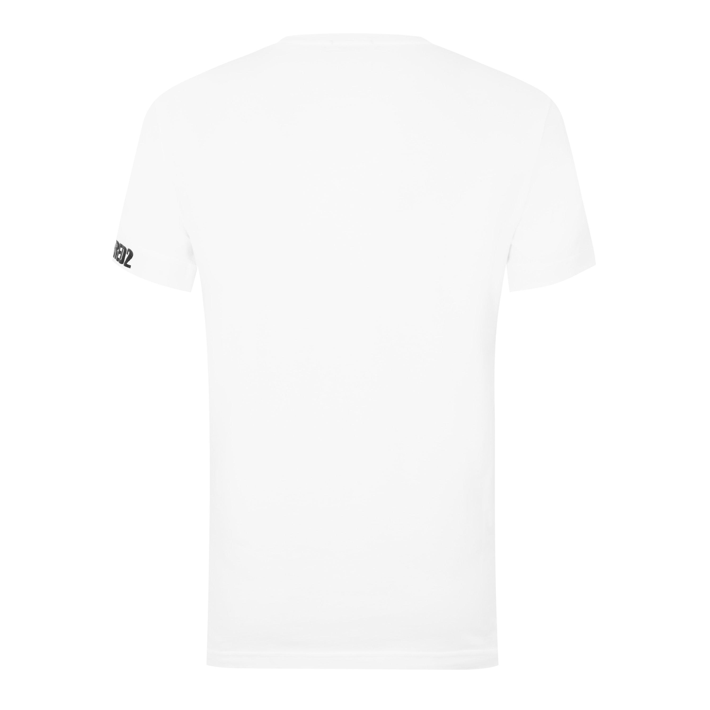 White 100 - DSquared2 - Logo T-Shirt - 5