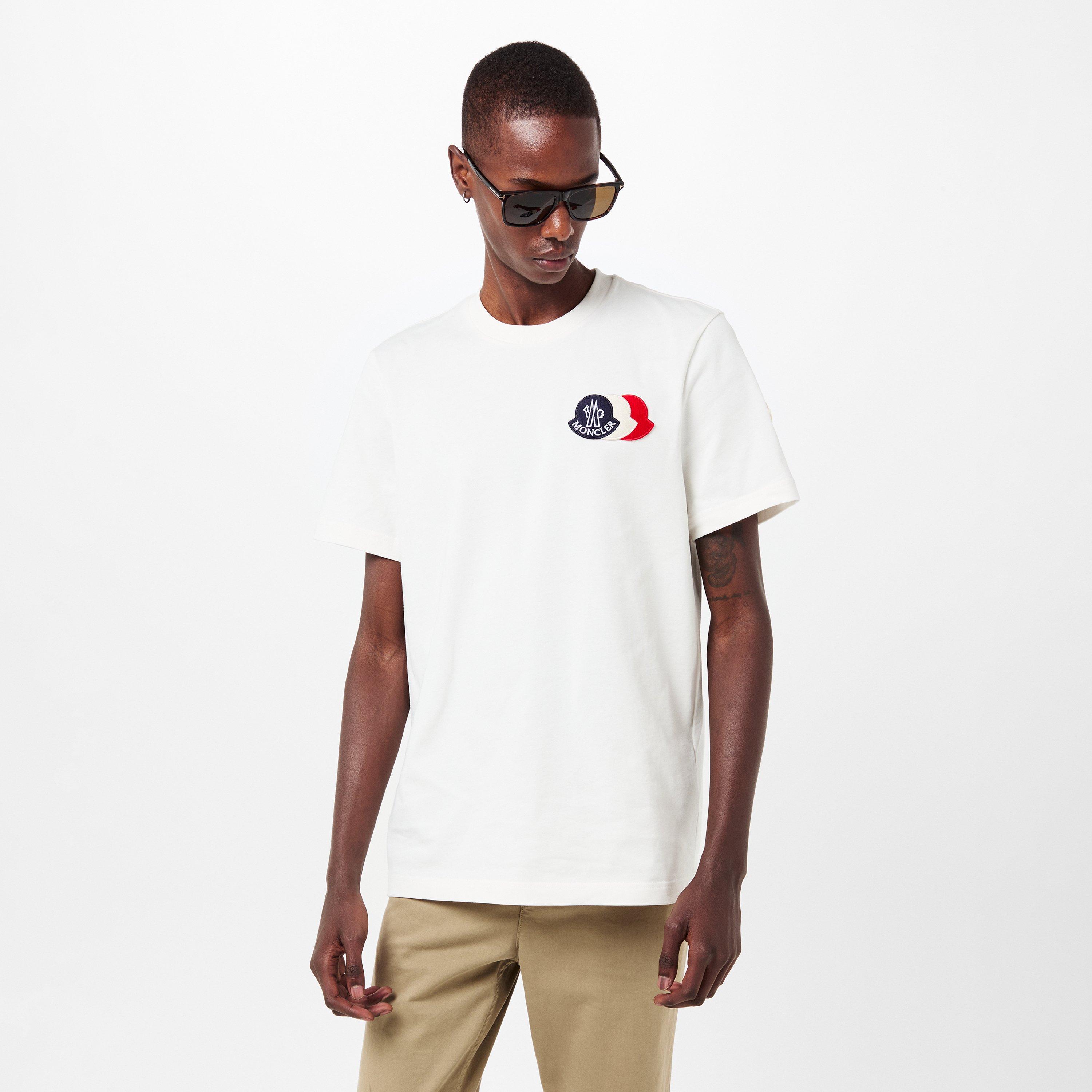 White 034 - Moncler - Men's Regular Fit T-Shirts - 3