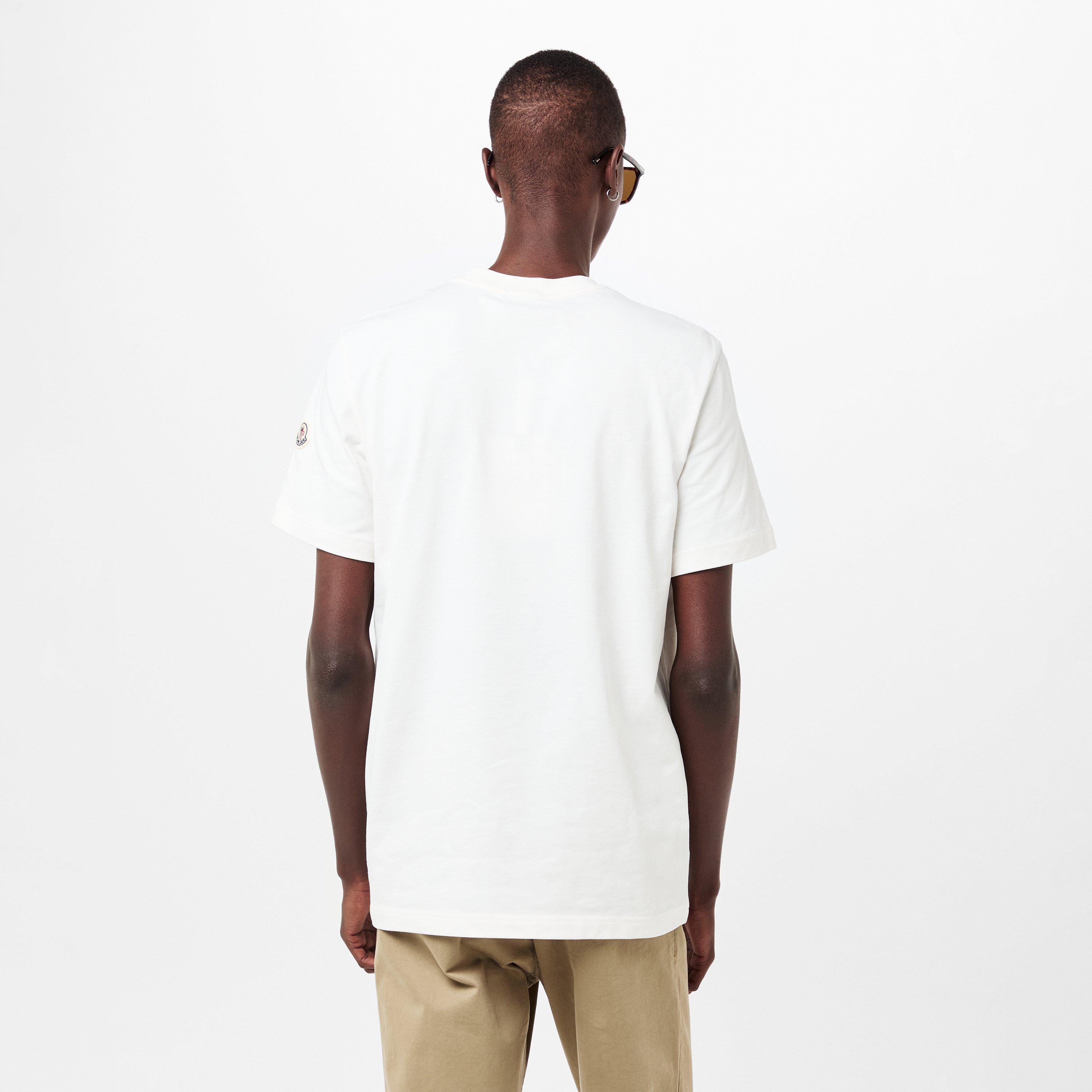 White 034 - Moncler - Men's Regular Fit T-Shirts - 4