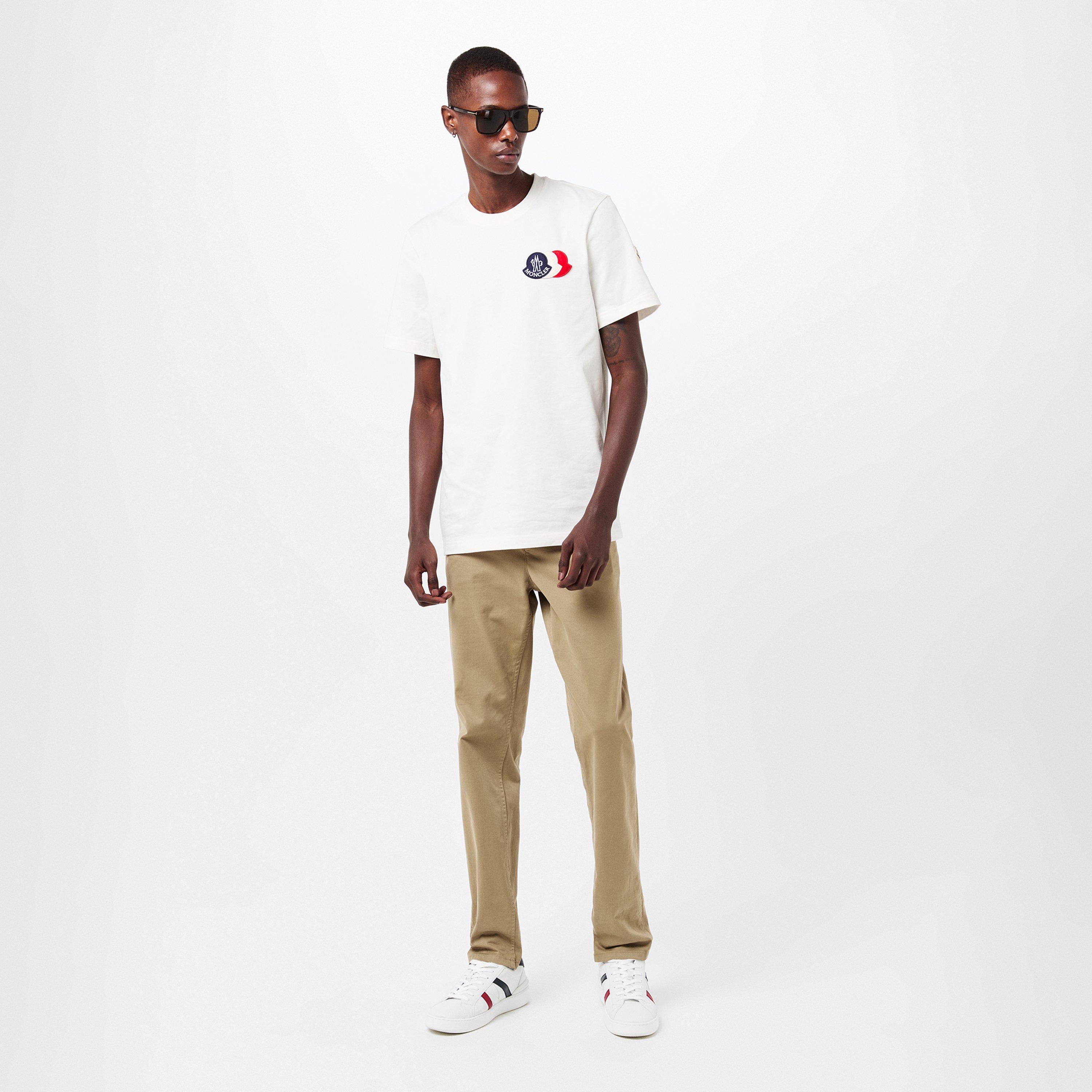 White 034 - Moncler - Men's Regular Fit T-Shirts - 6