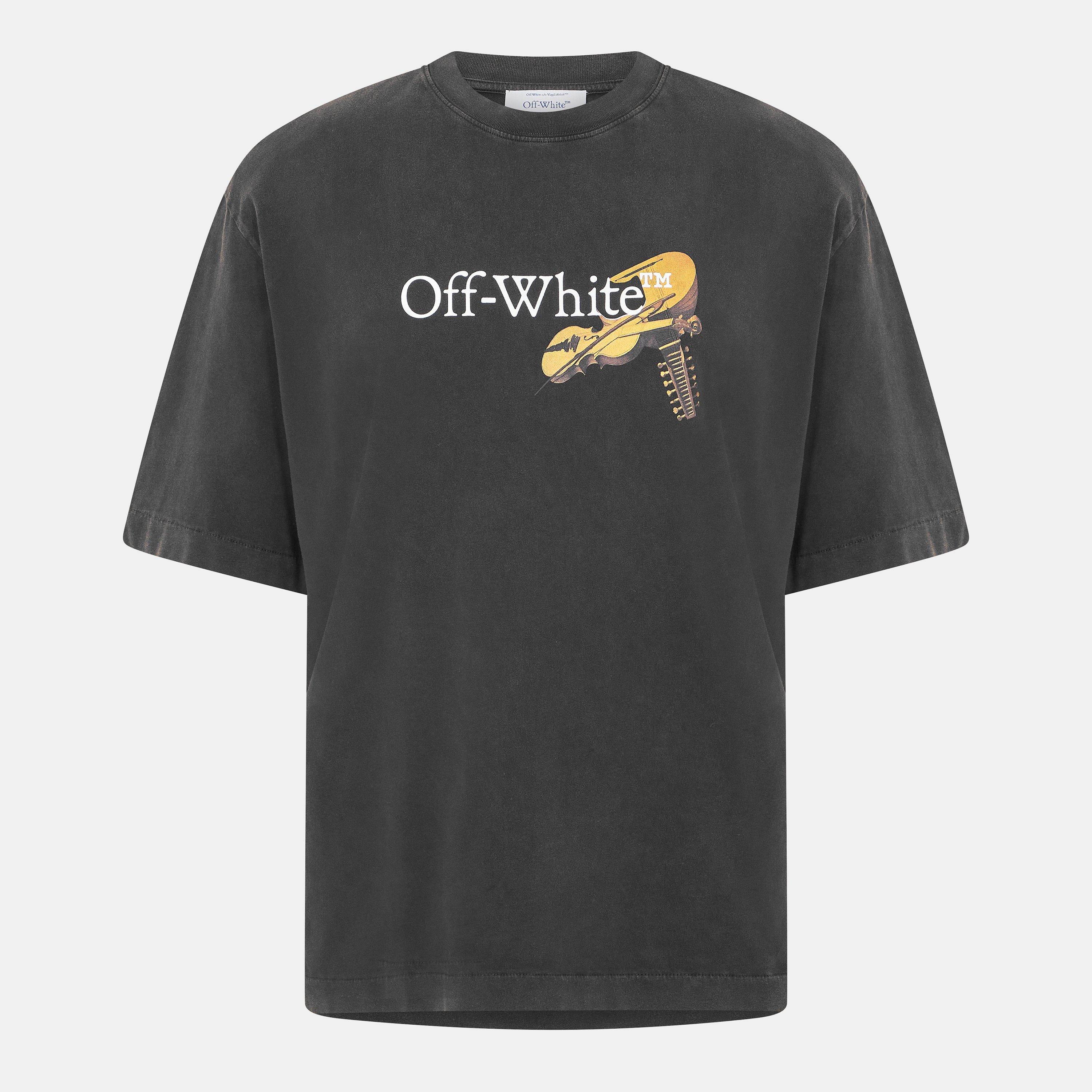 Vintage Black - Off White - Men's Cupid Regular Fit T-Shirt - 2