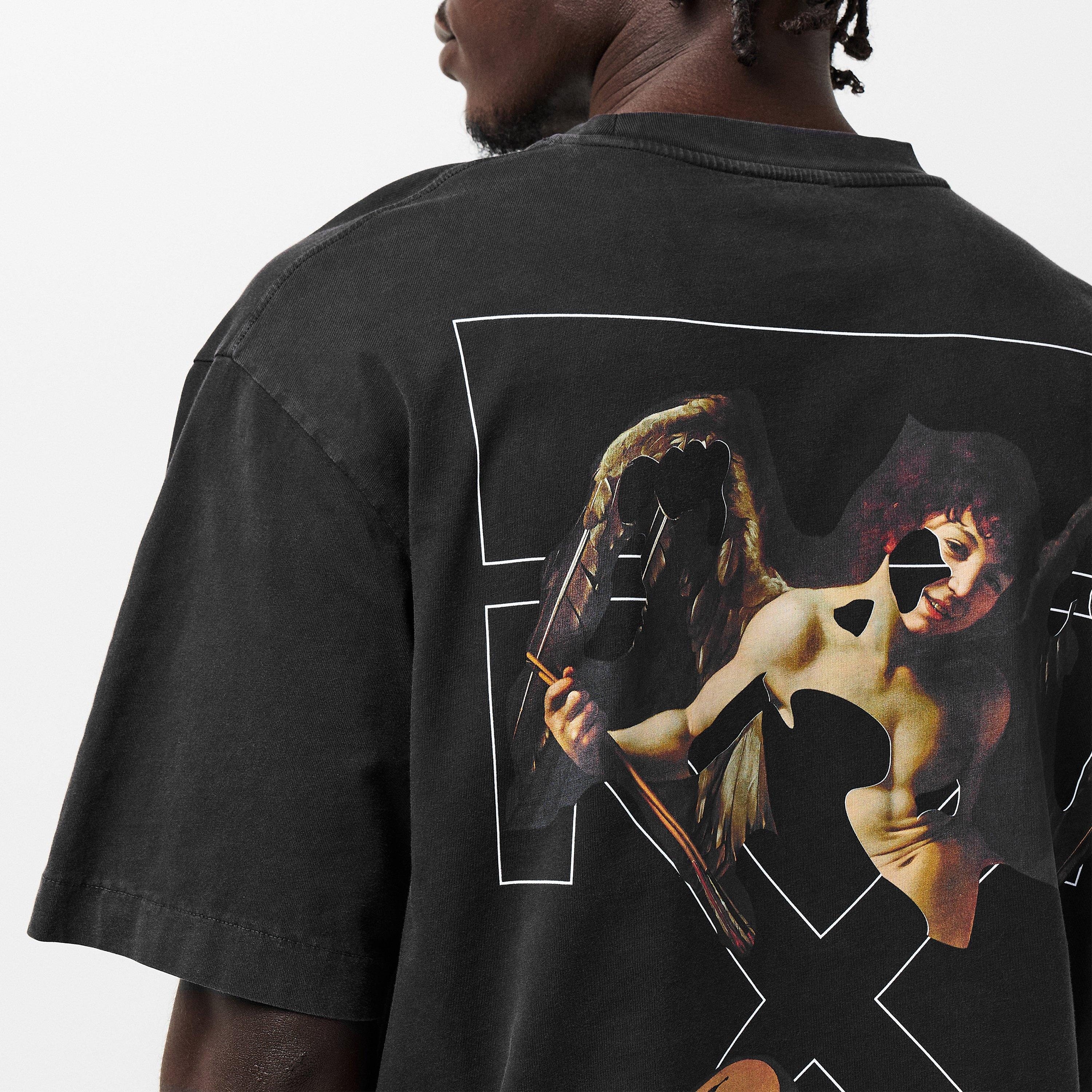 Vintage Black - Off White - Men's Cupid Regular Fit T-Shirt - 5