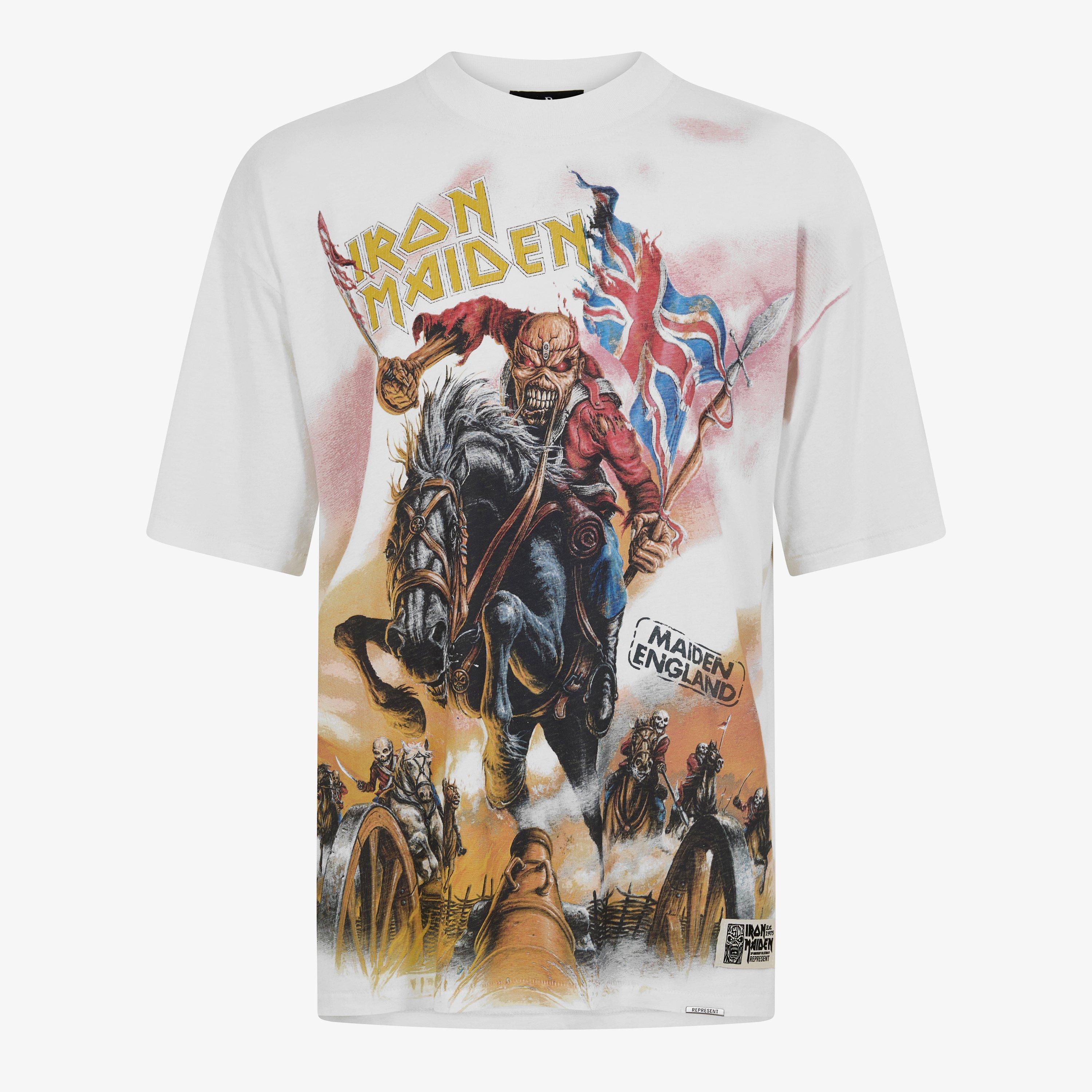 Represent Men's x Iron Maiden Bold Fashion Heavy Metal T-Shirt