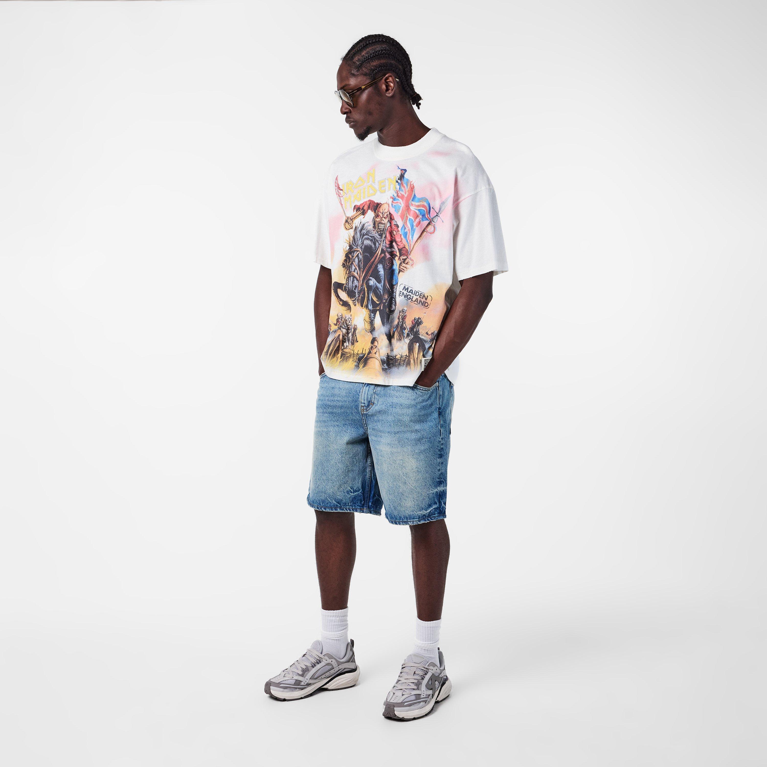 Flat White - Represent - Men's x Iron Maiden Bold Fashion Heavy Metal T-Shirt - 6