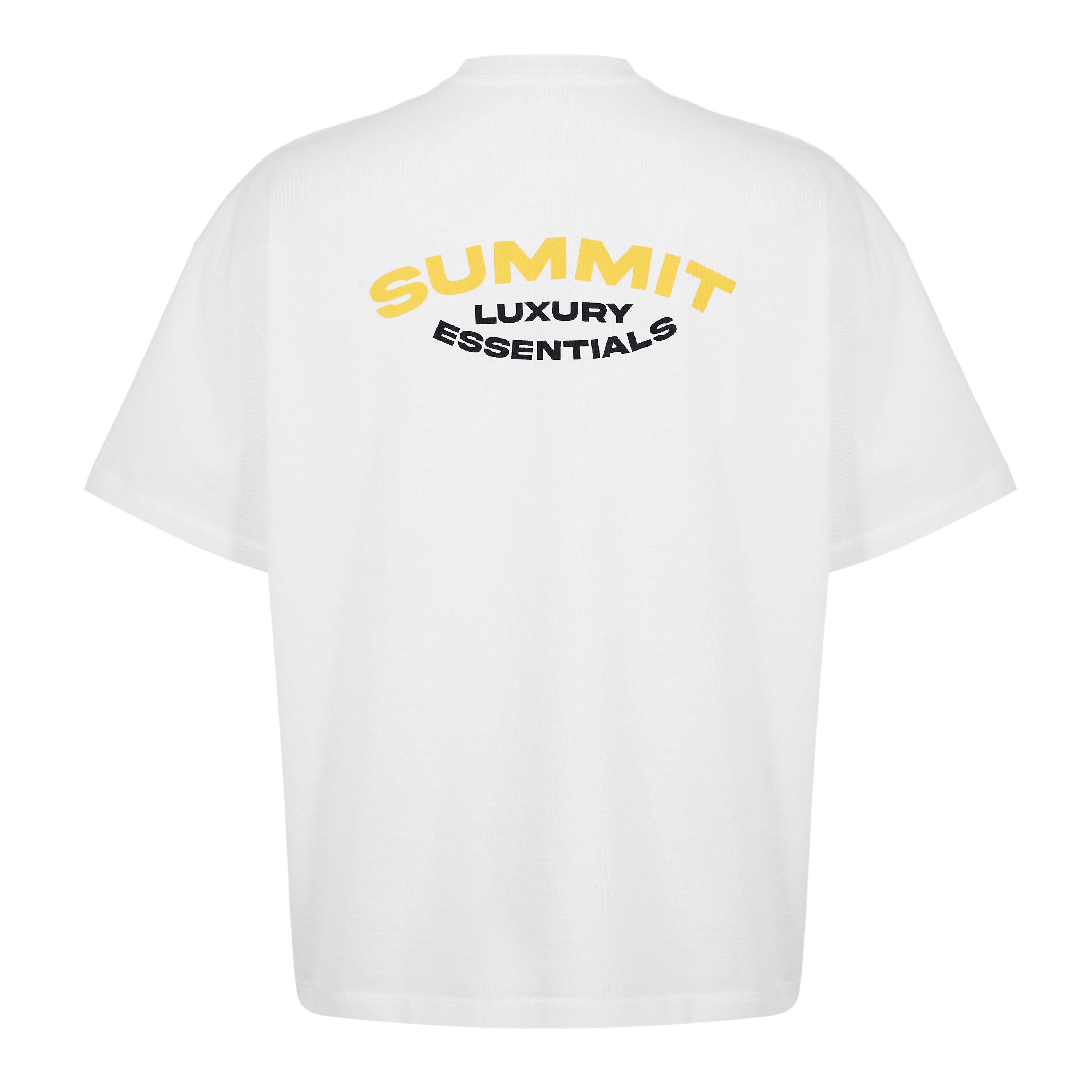 White/Yellow - Summit - Men's Lux Essentials Oversized Fit T-Shirt - 2