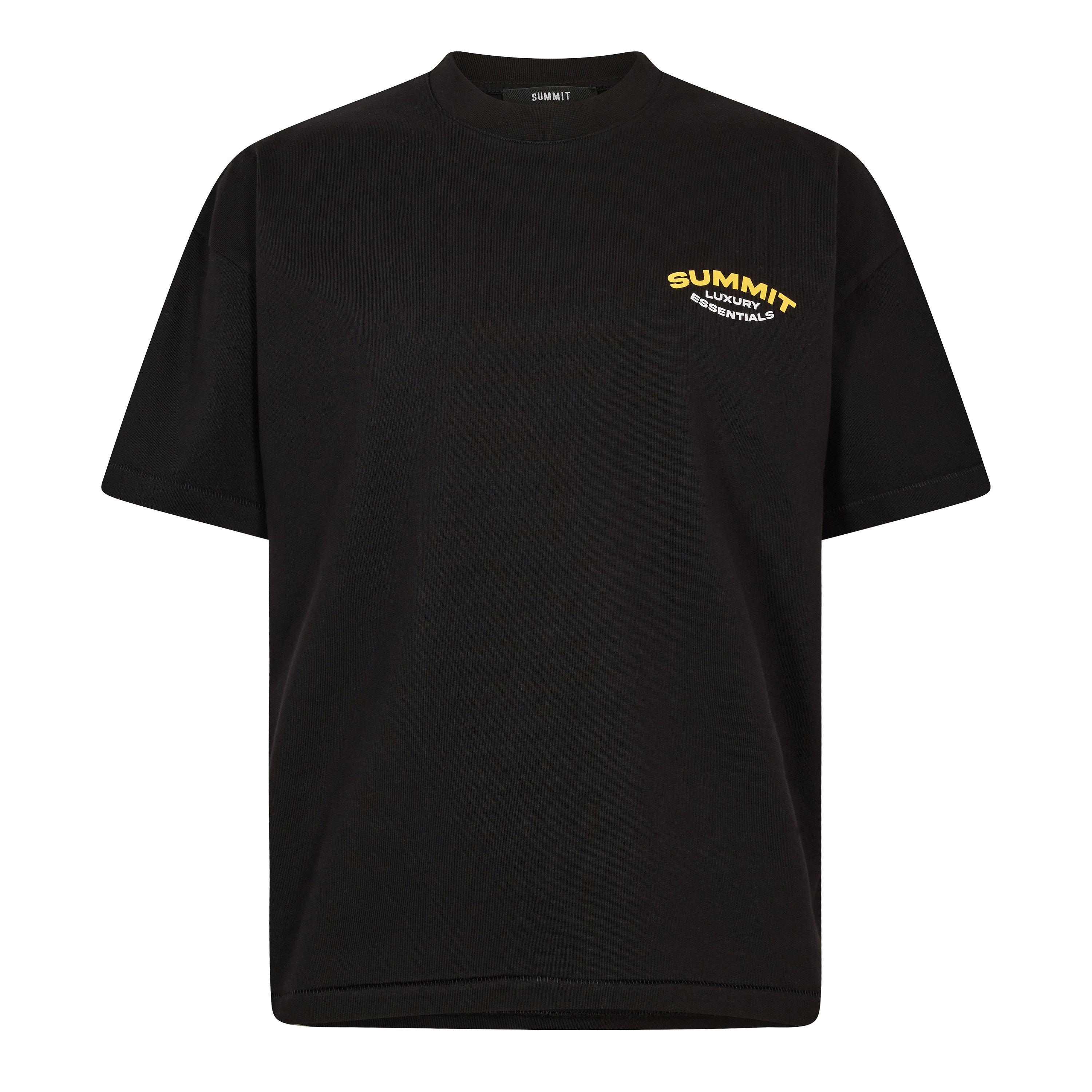 Black/Yellow - Summit - Summit Lux Ess Tee Sn62 - 1