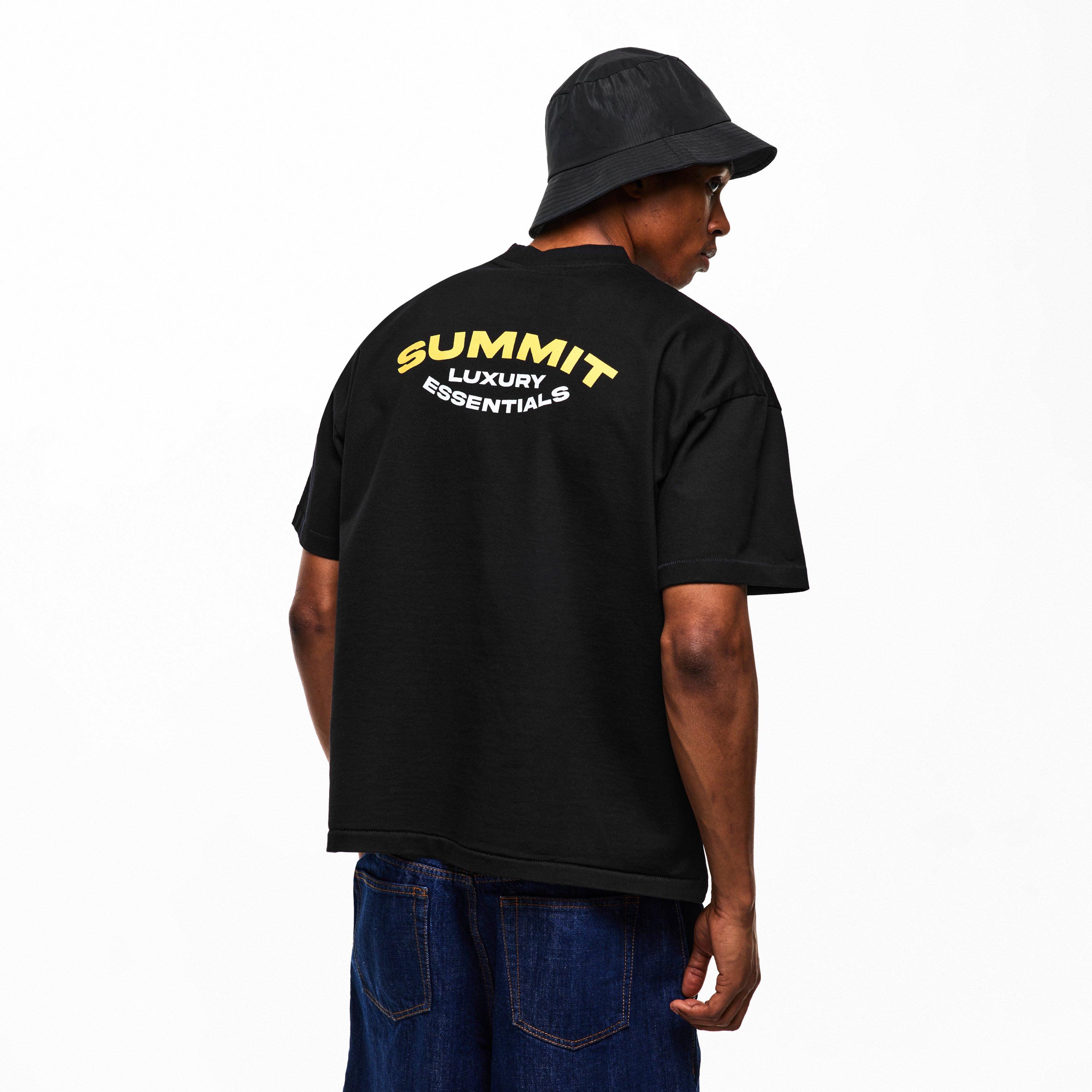 Black/Yellow - Summit - Summit Lux Ess Tee Sn62 - 4