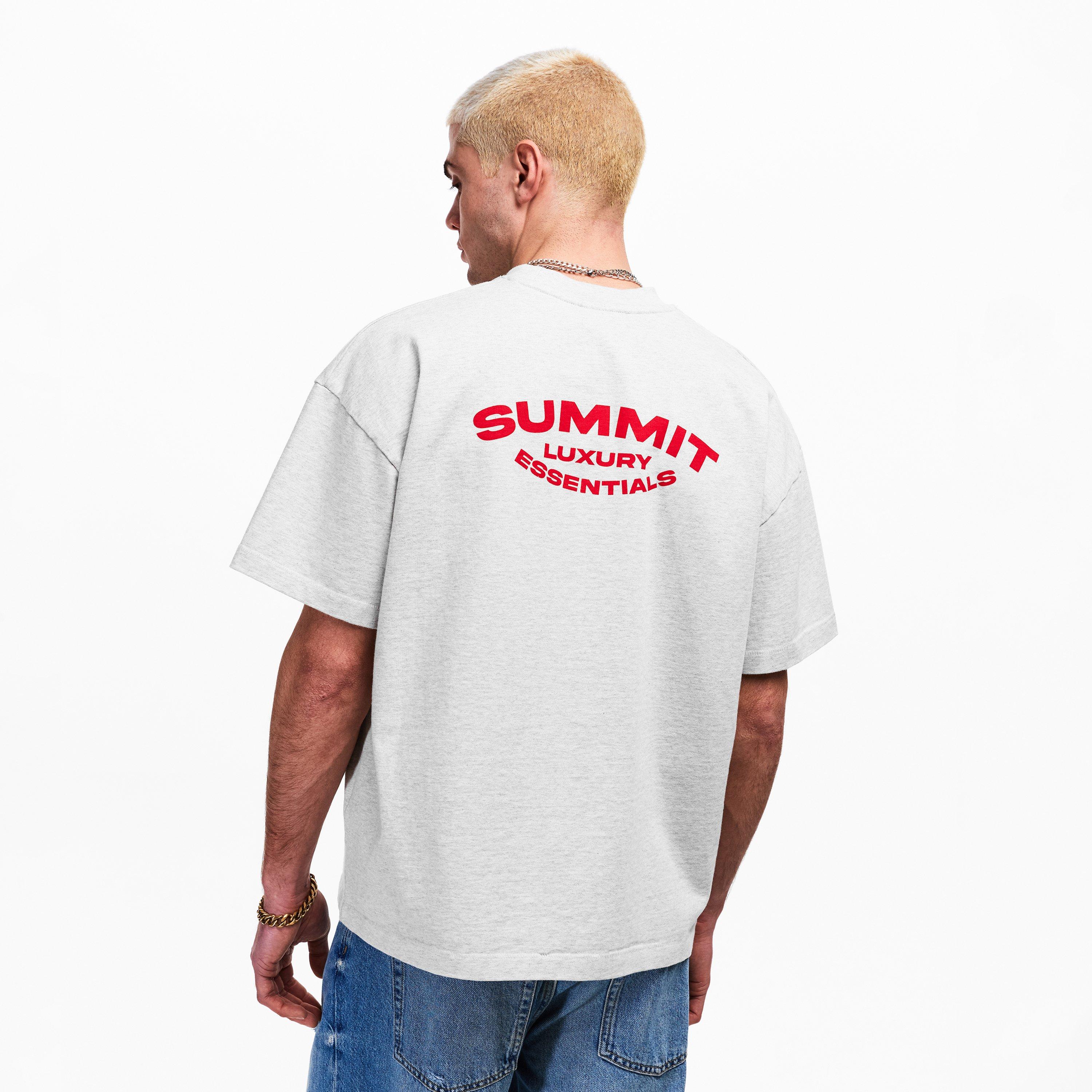 Ecru - Summit - Men's Chainstitch Oversized T-Shirt - 4