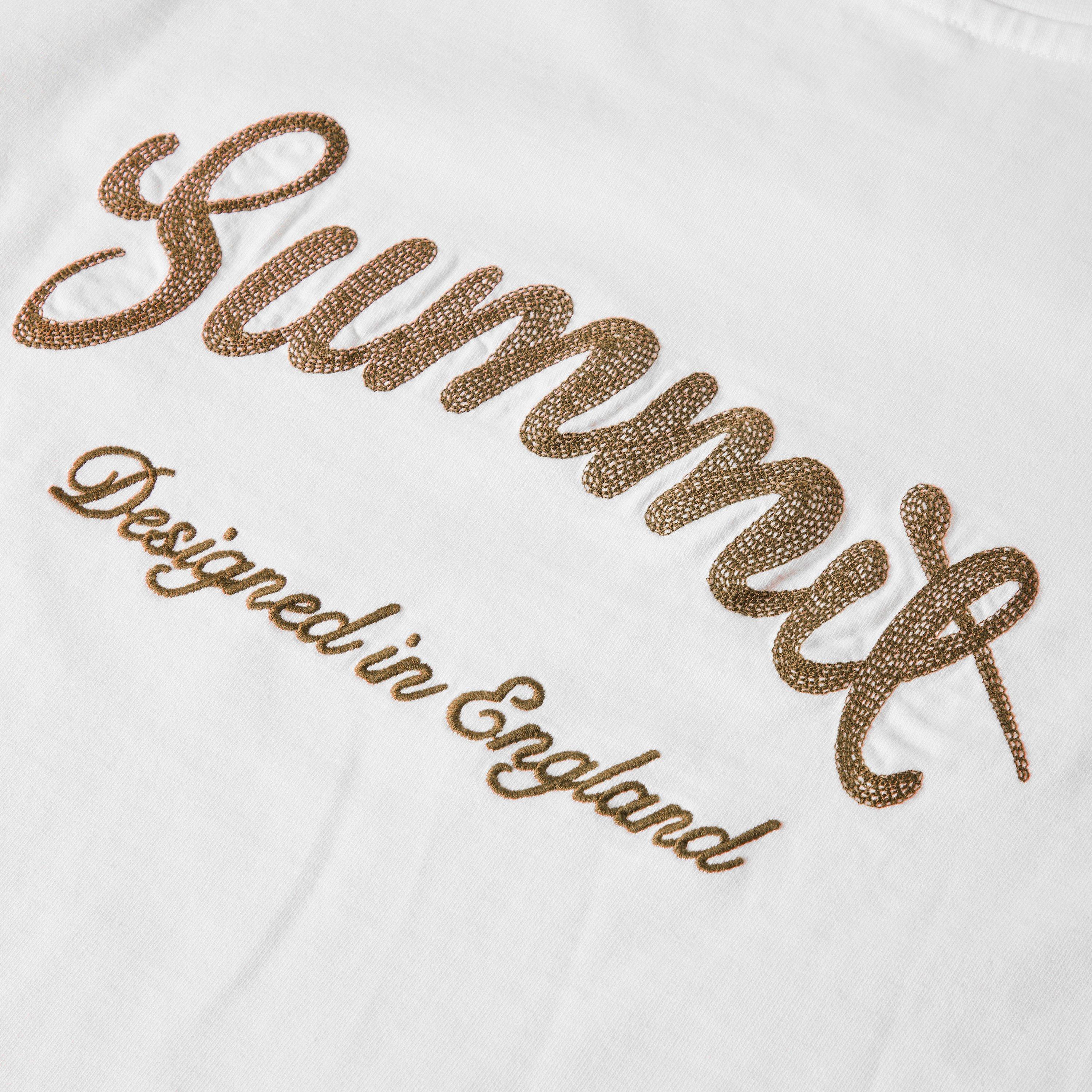 Ecru - Summit - Men's Chainstitch Oversized T-Shirt - 5