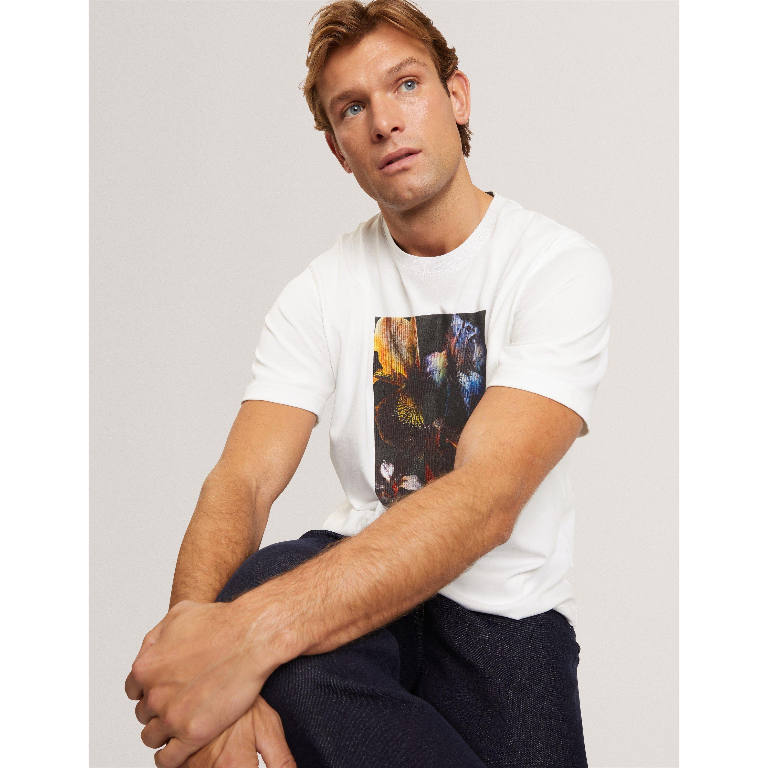 Bianco - Ted Baker - Ted SS Print Tee Sn71 - 7