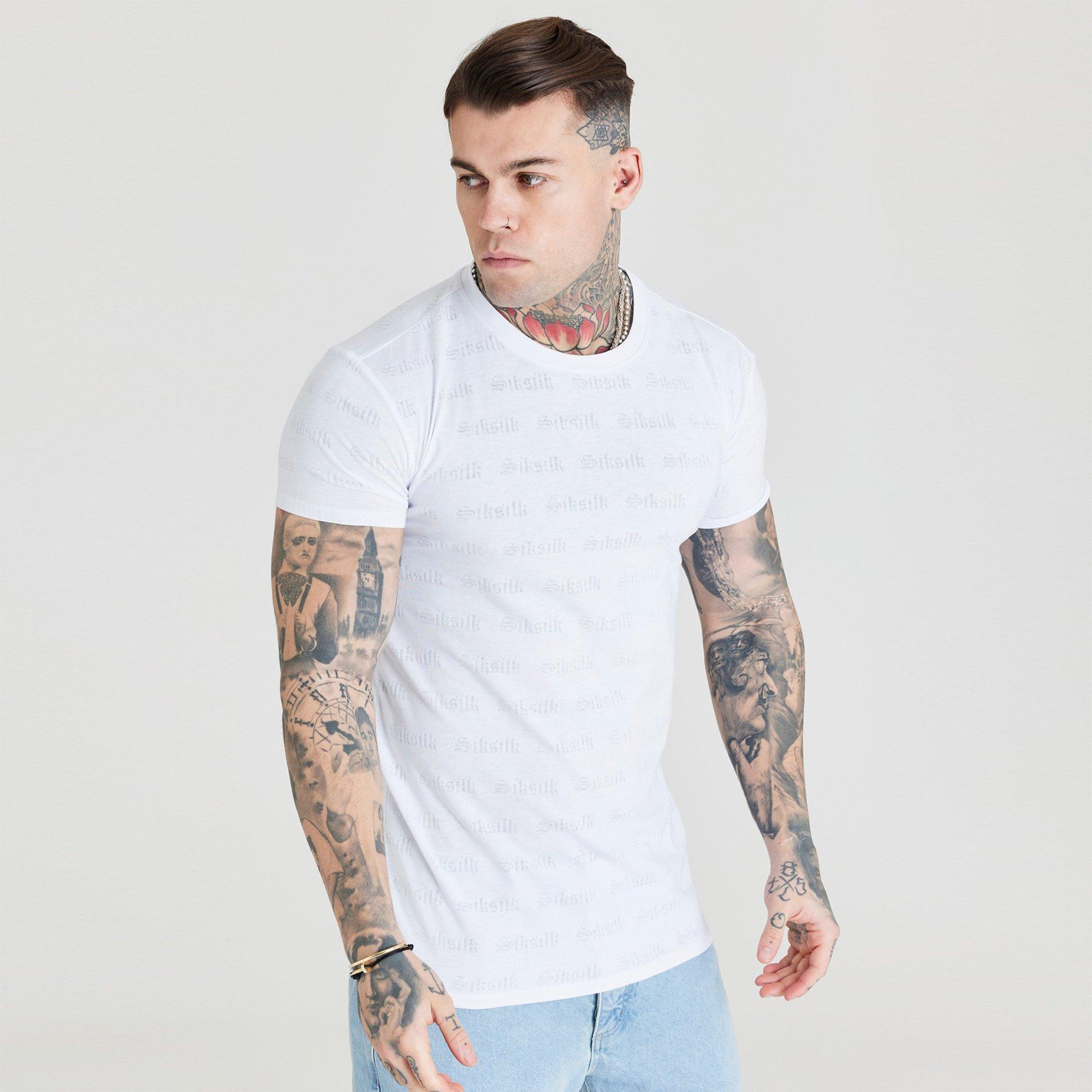 White - SikSilk - Regular Fit T-Shirt - 2