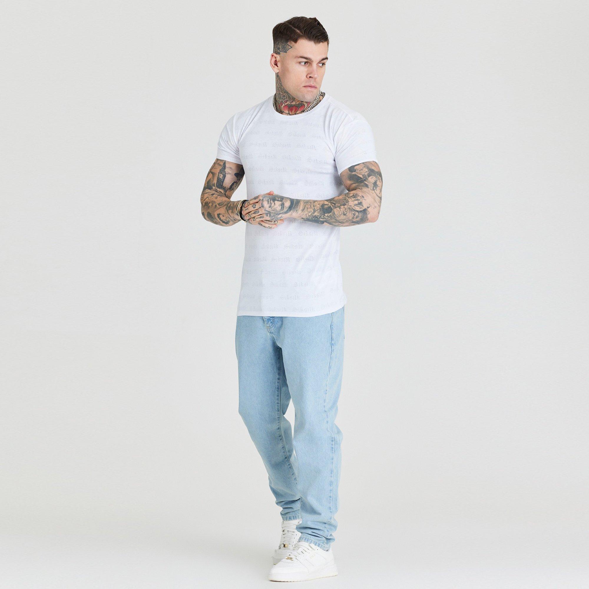 White - SikSilk - Regular Fit T-Shirt - 3