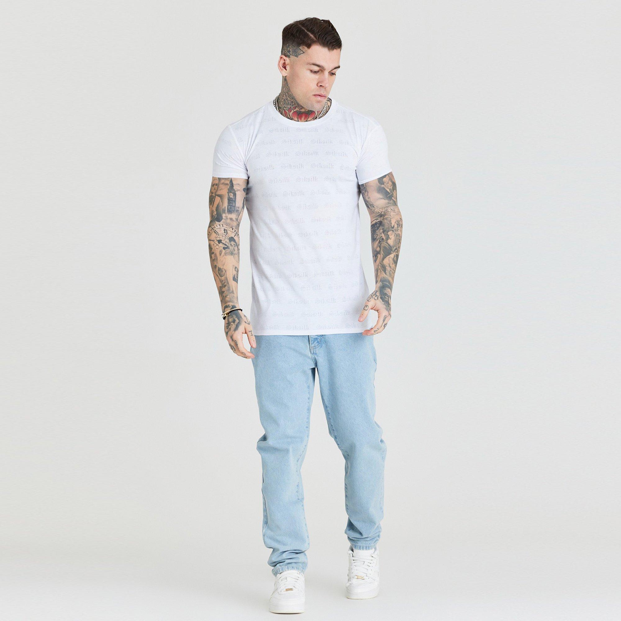 White - SikSilk - Regular Fit T-Shirt - 4