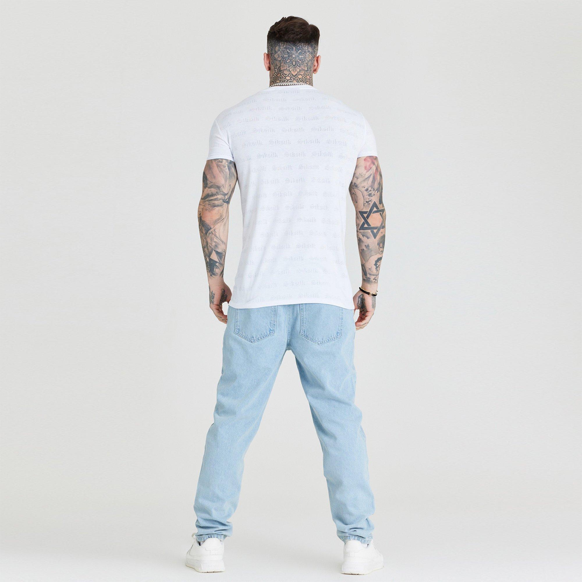 White - SikSilk - Regular Fit T-Shirt - 5