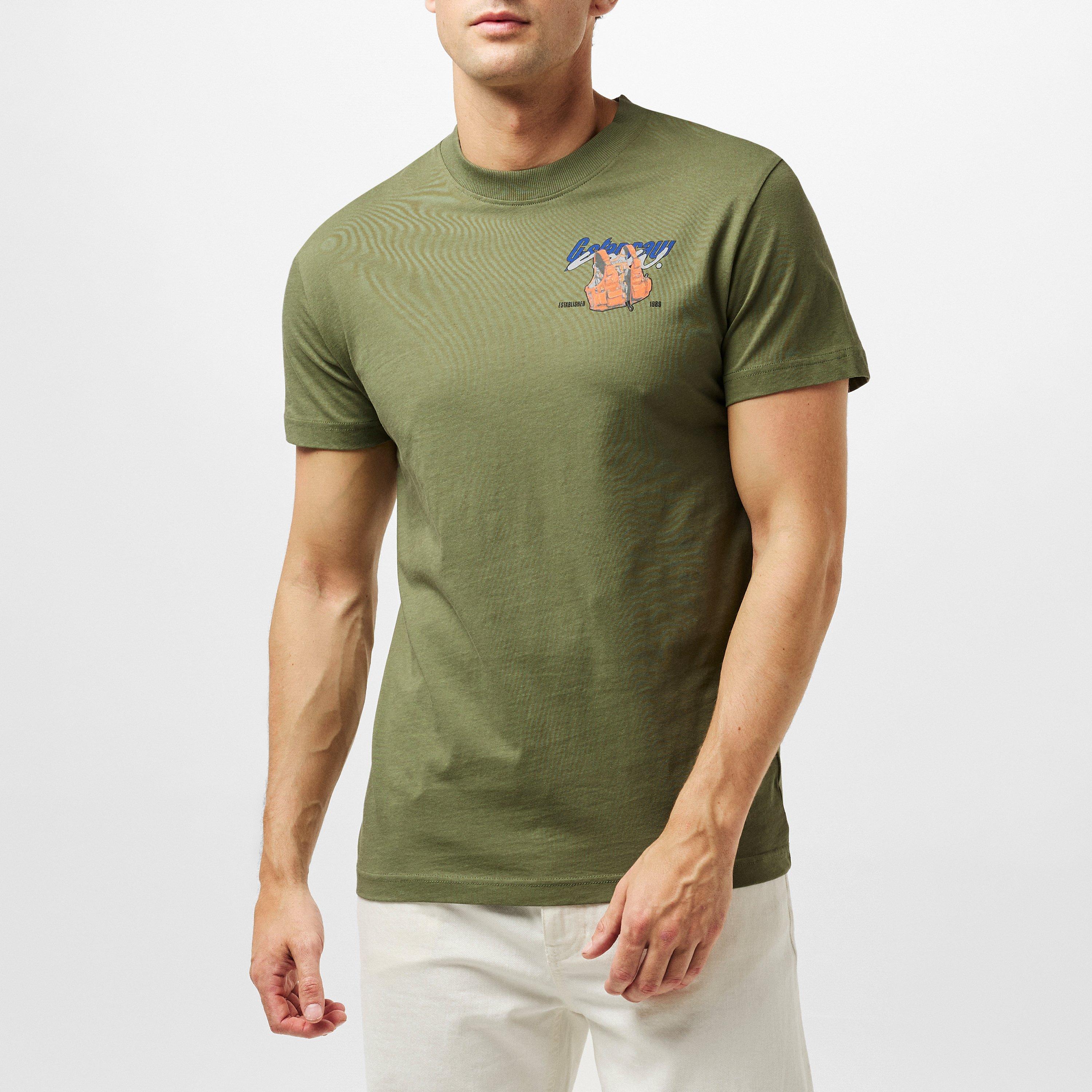 Sage - G Star - Vest Back Graphic T-Shirt - 3