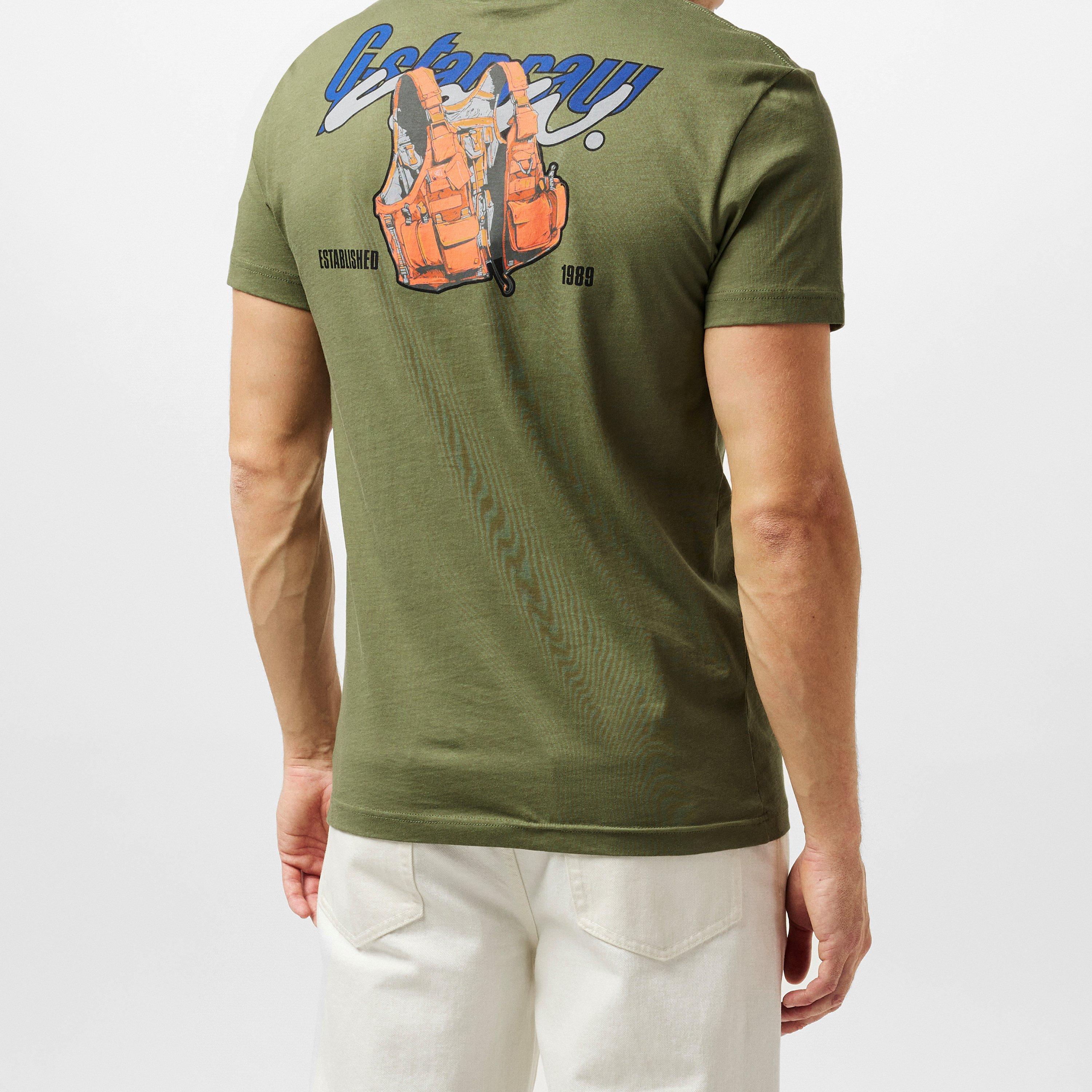 Sage - G Star - Vest Back Graphic T-Shirt - 4