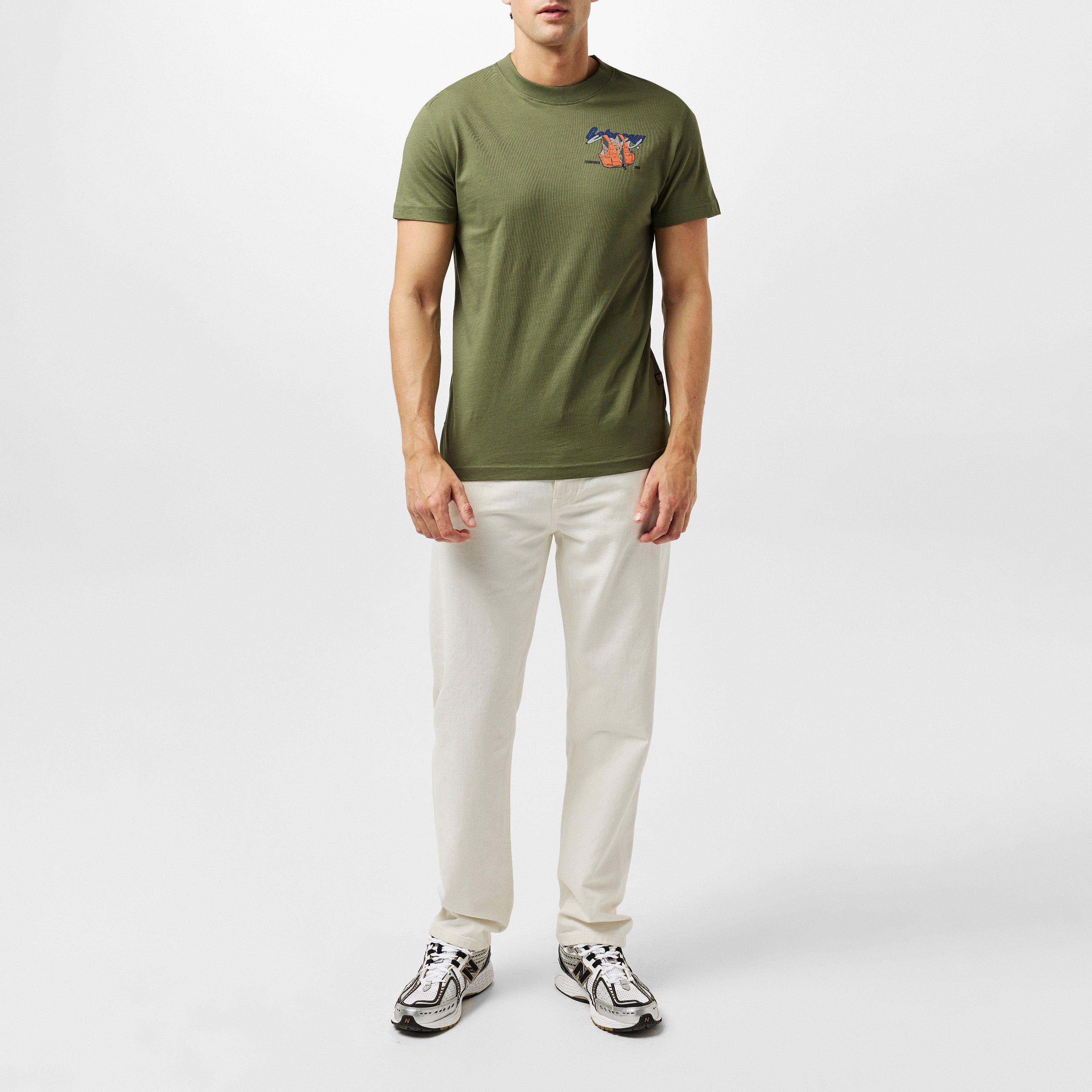 Sage - G Star - Vest Back Graphic T-Shirt - 6