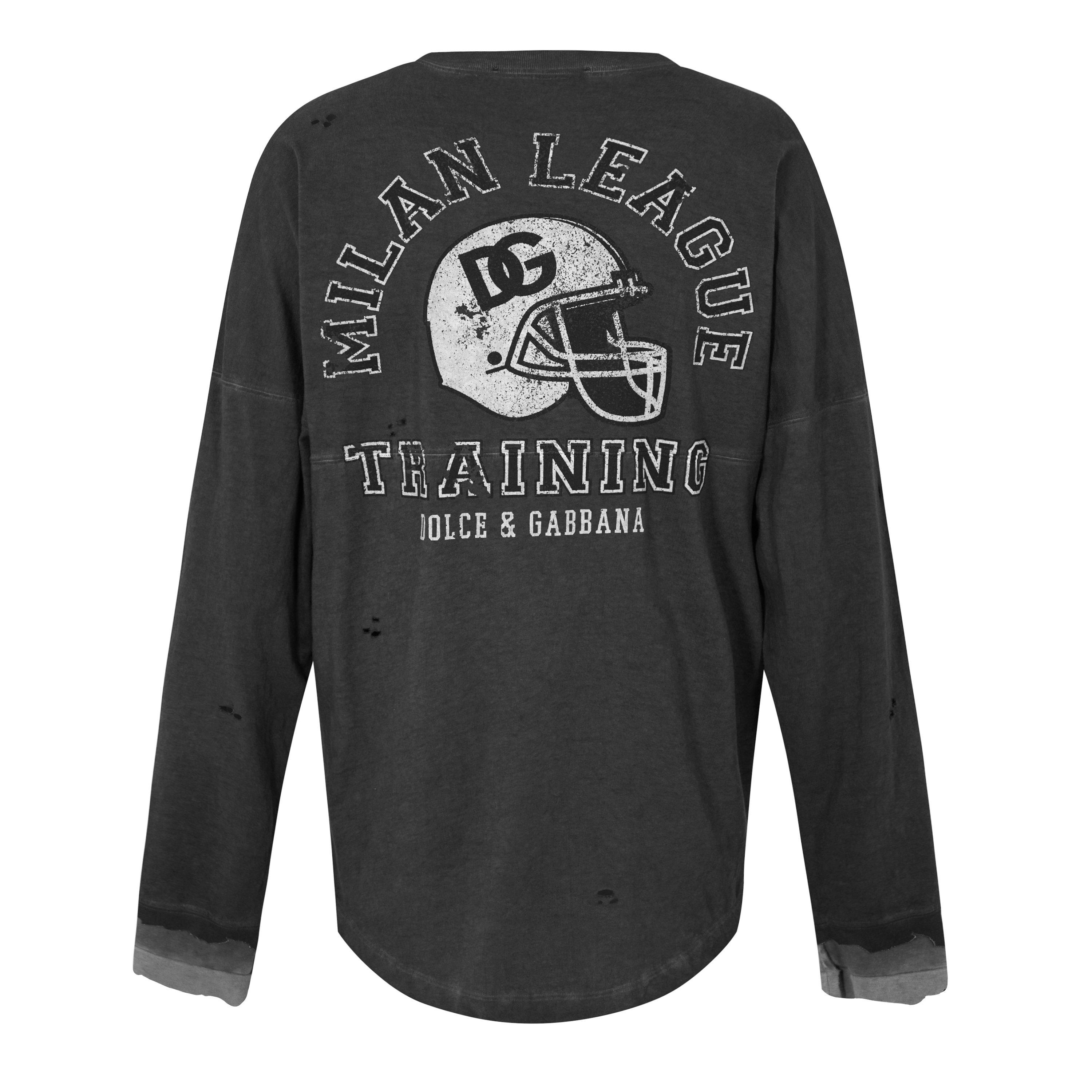 Dolce and Gabbana | Graphic-Print Long-Sleeve Top | Long