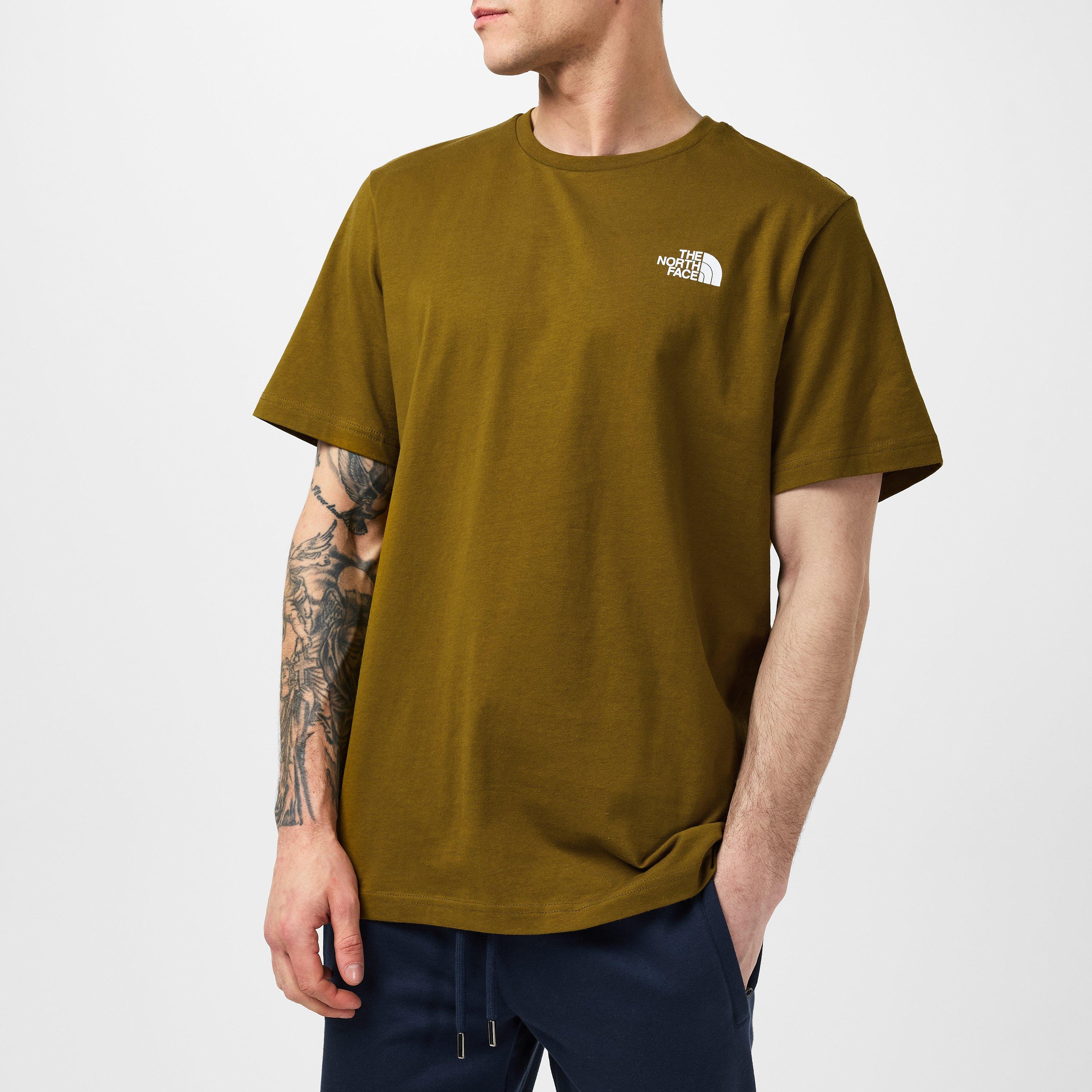 Moss Grn 5HO - The North Face - The North Face M S/S Box Nse Tee Moss Green/Tnf Bl - 3
