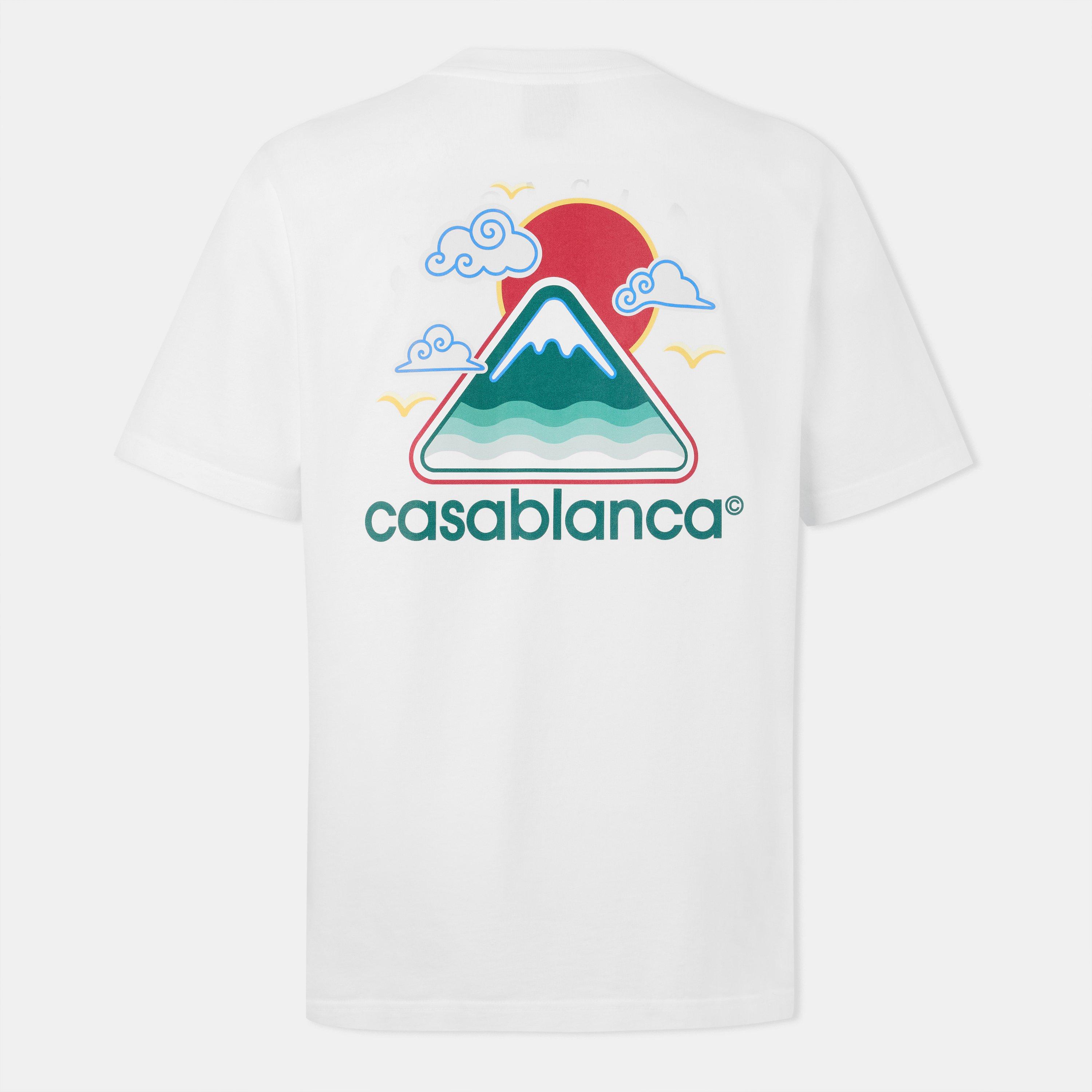White - Casablanca - Men's Montagne Ondulee T-Shirt - 2
