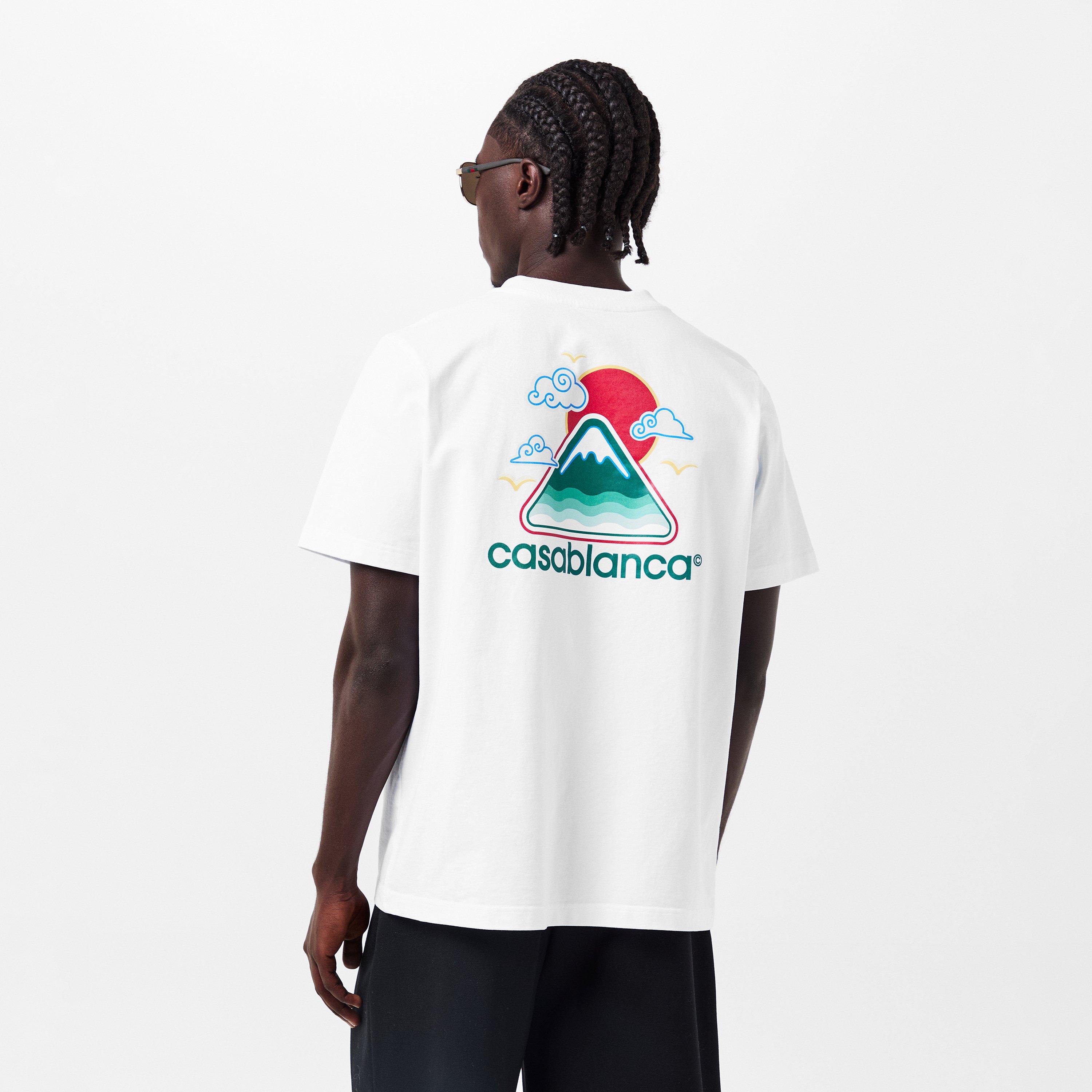 White - Casablanca - Men's Montagne Ondulee T-Shirt - 4