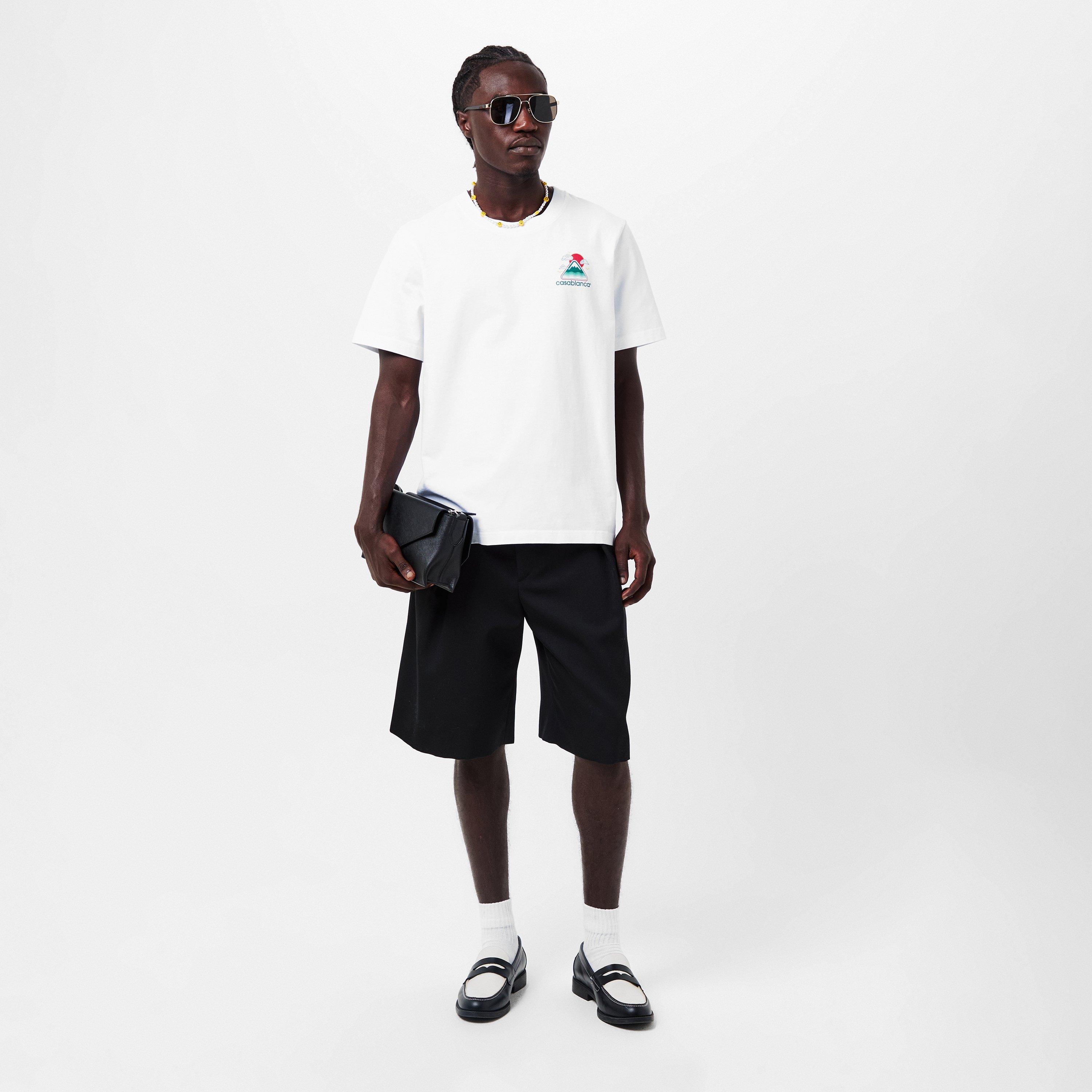 White - Casablanca - Men's Montagne Ondulee T-Shirt - 6