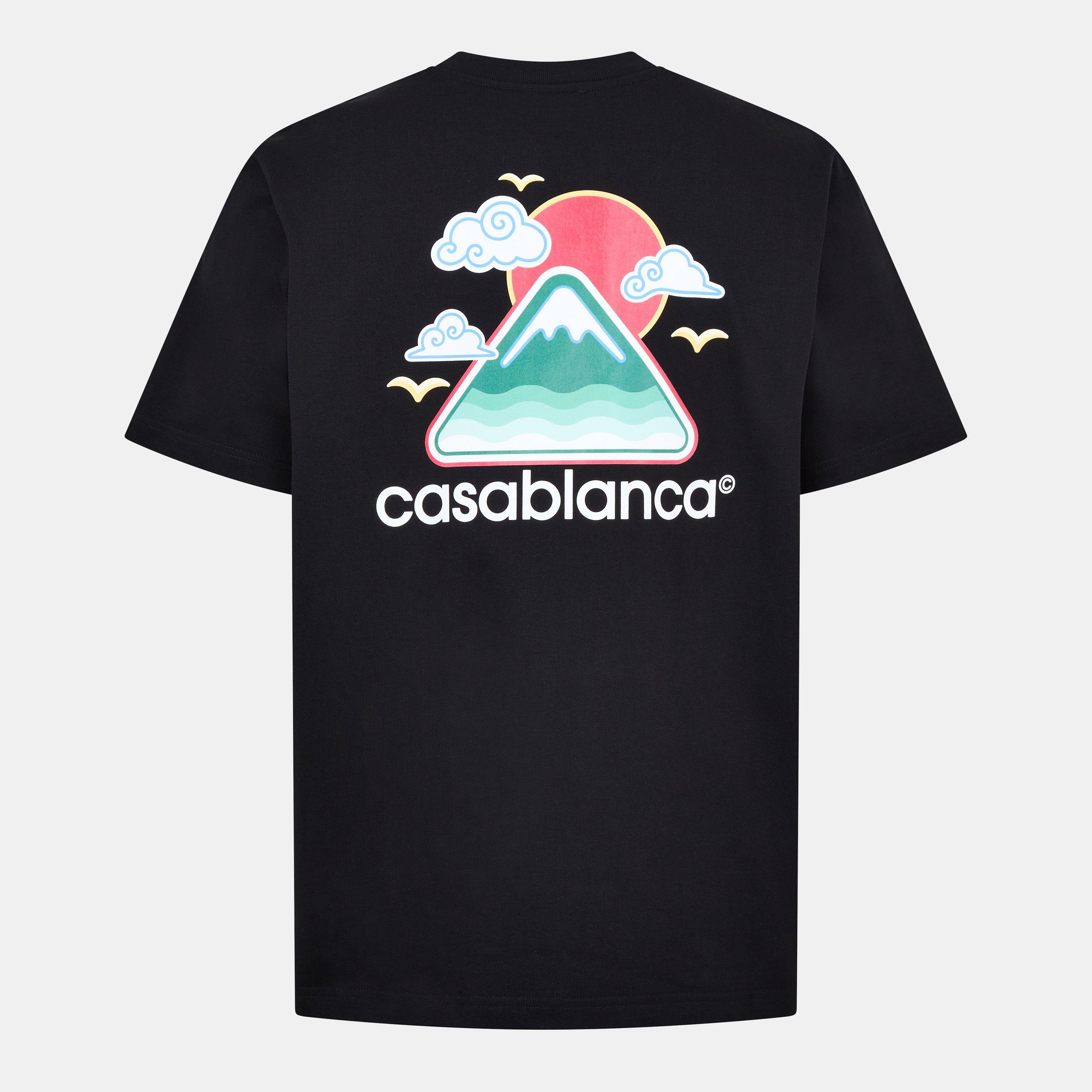 Black - Casablanca - Men's Montagne Ondulee Regular Fit T-Shirt - 1