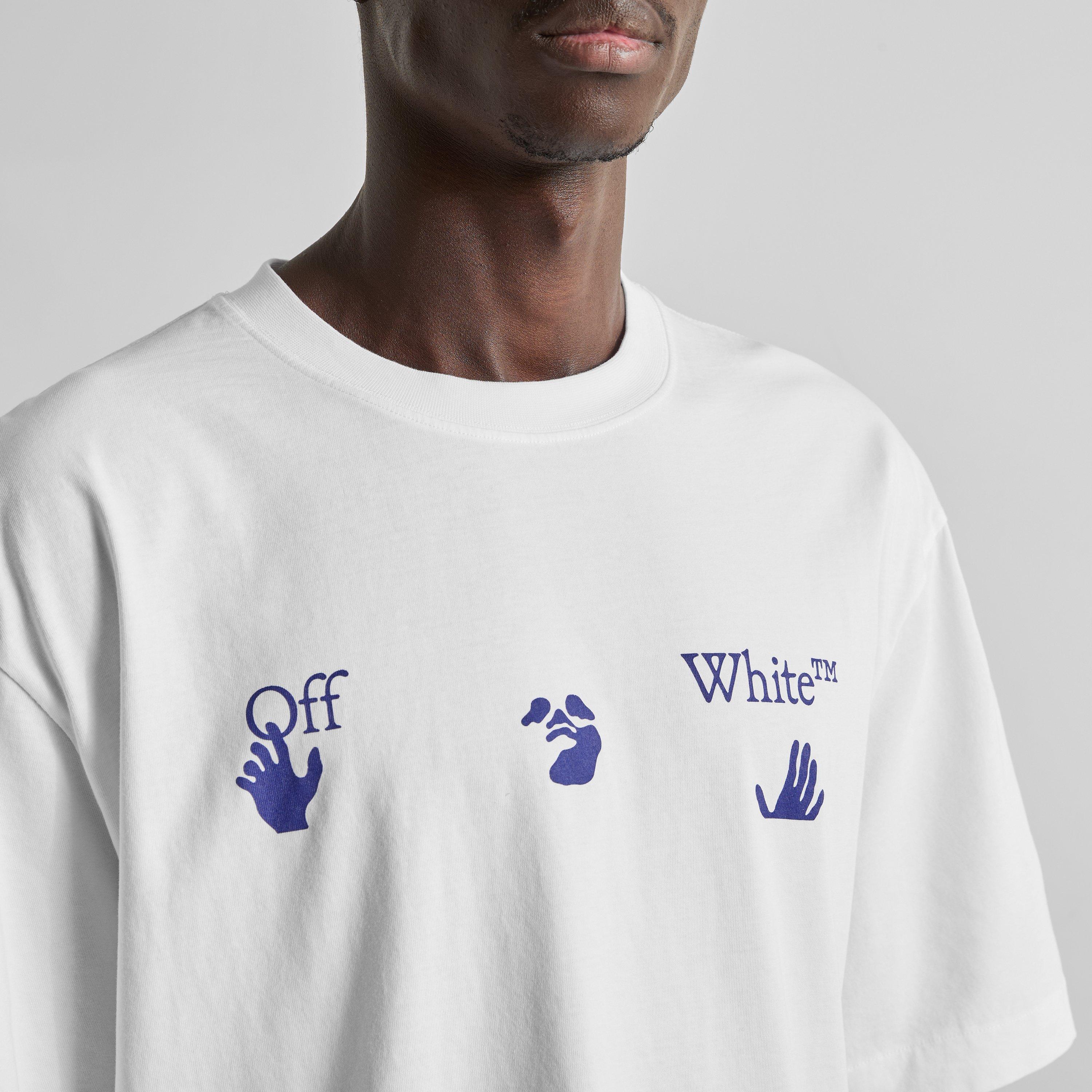 White - Off White - Men's Bacco Arrow Short-Sleeve Cotton Oversized-Fit T-Shirt - 5