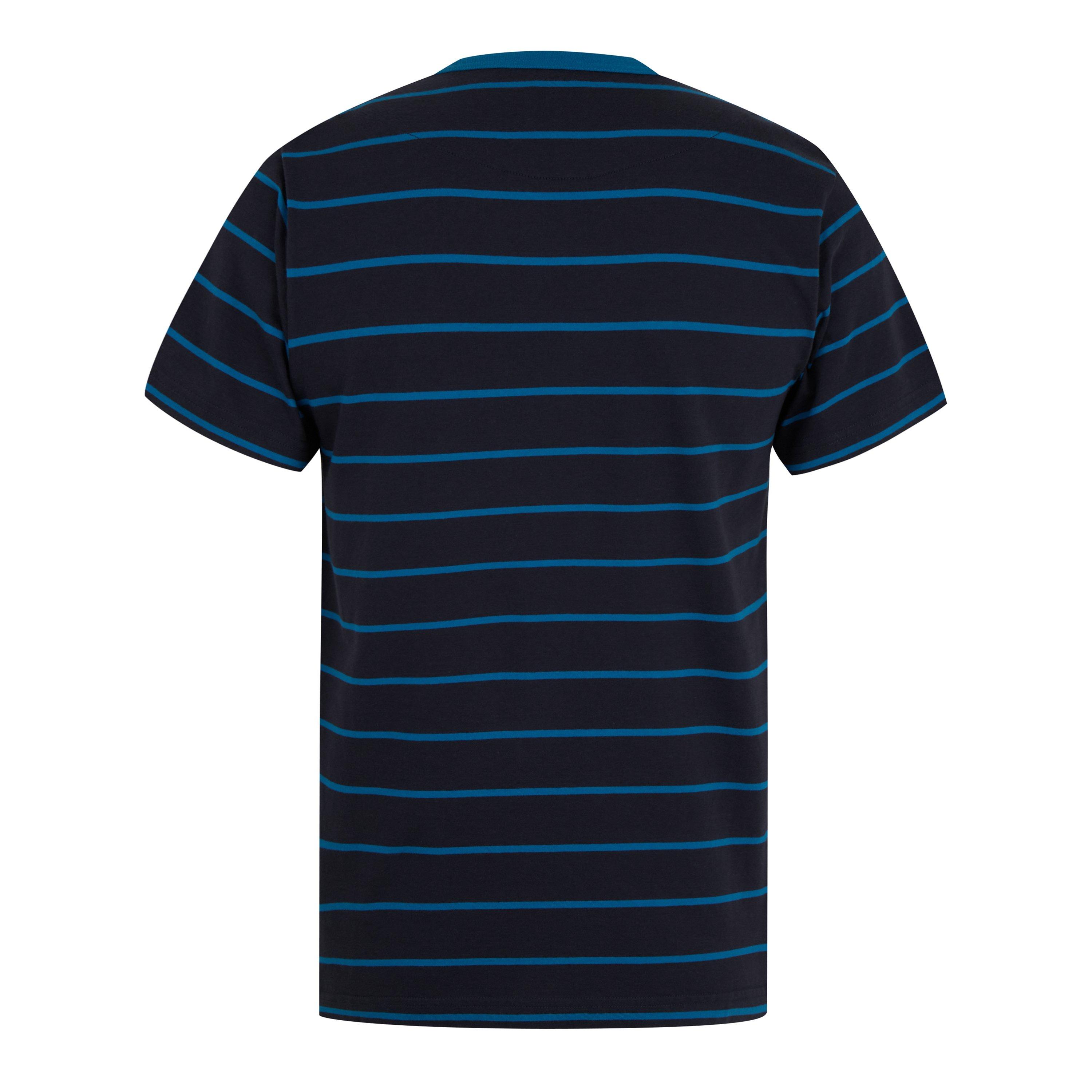 Blu navy - Pretty Green - Men's PG Capella Stripe Regular Fit T-Shirt - 2