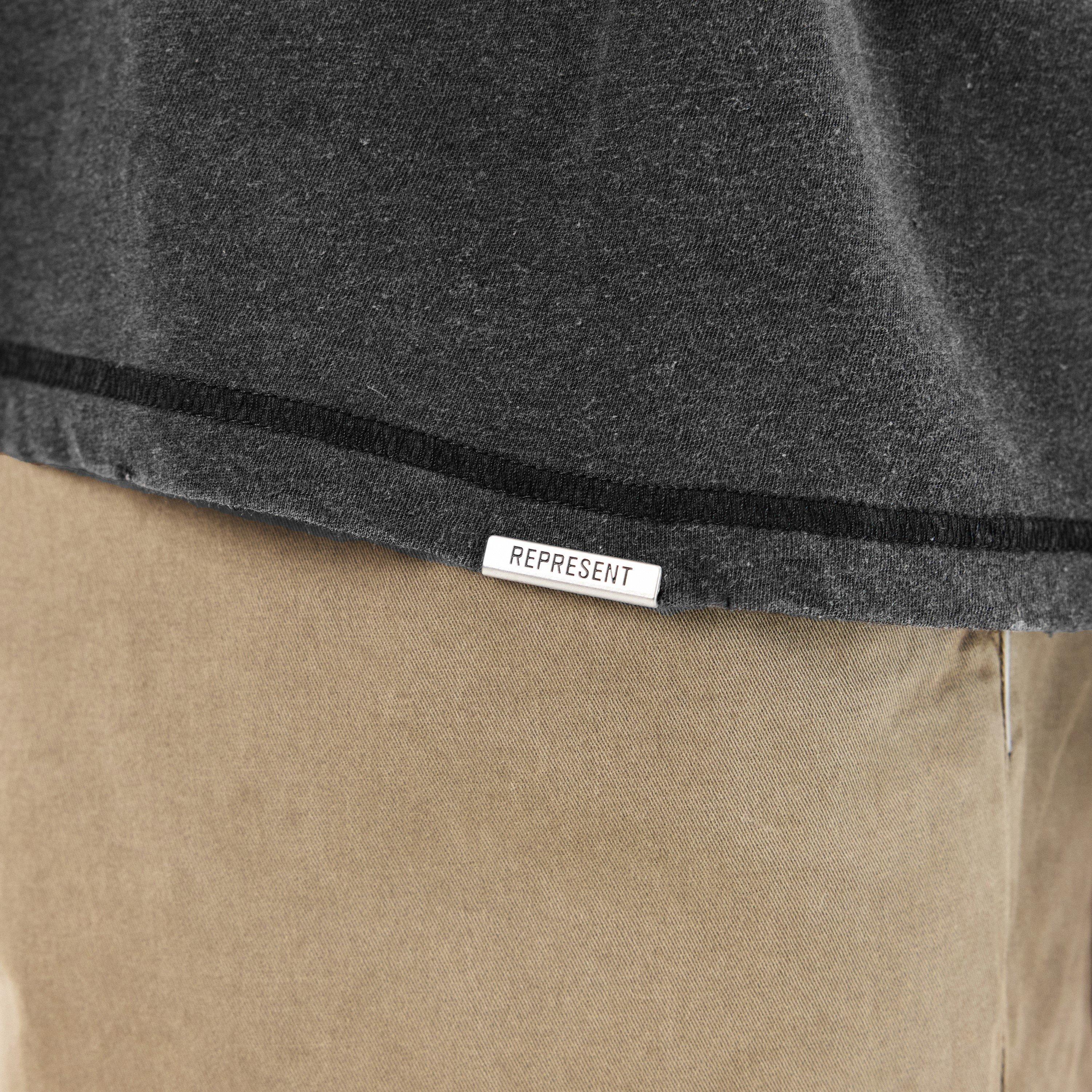 Stained Black - Represent - Men's Rep Angel Border Oversized T-Shirt - 5