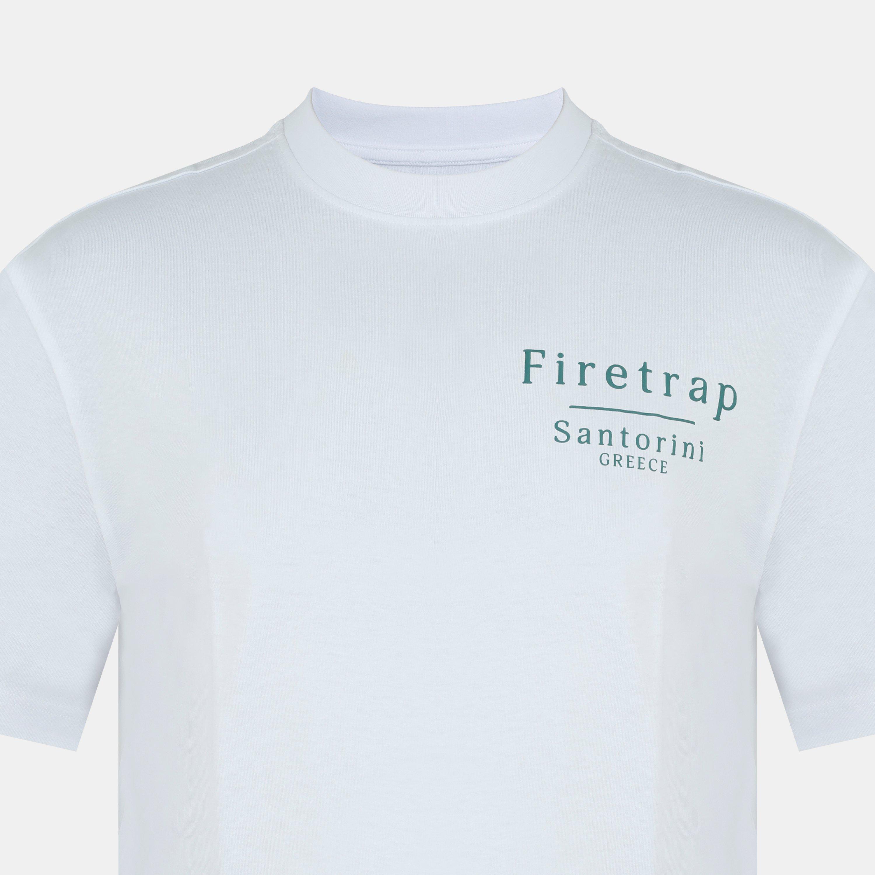 White - Firetrap - Santorini Oversized T-Shirt - 3