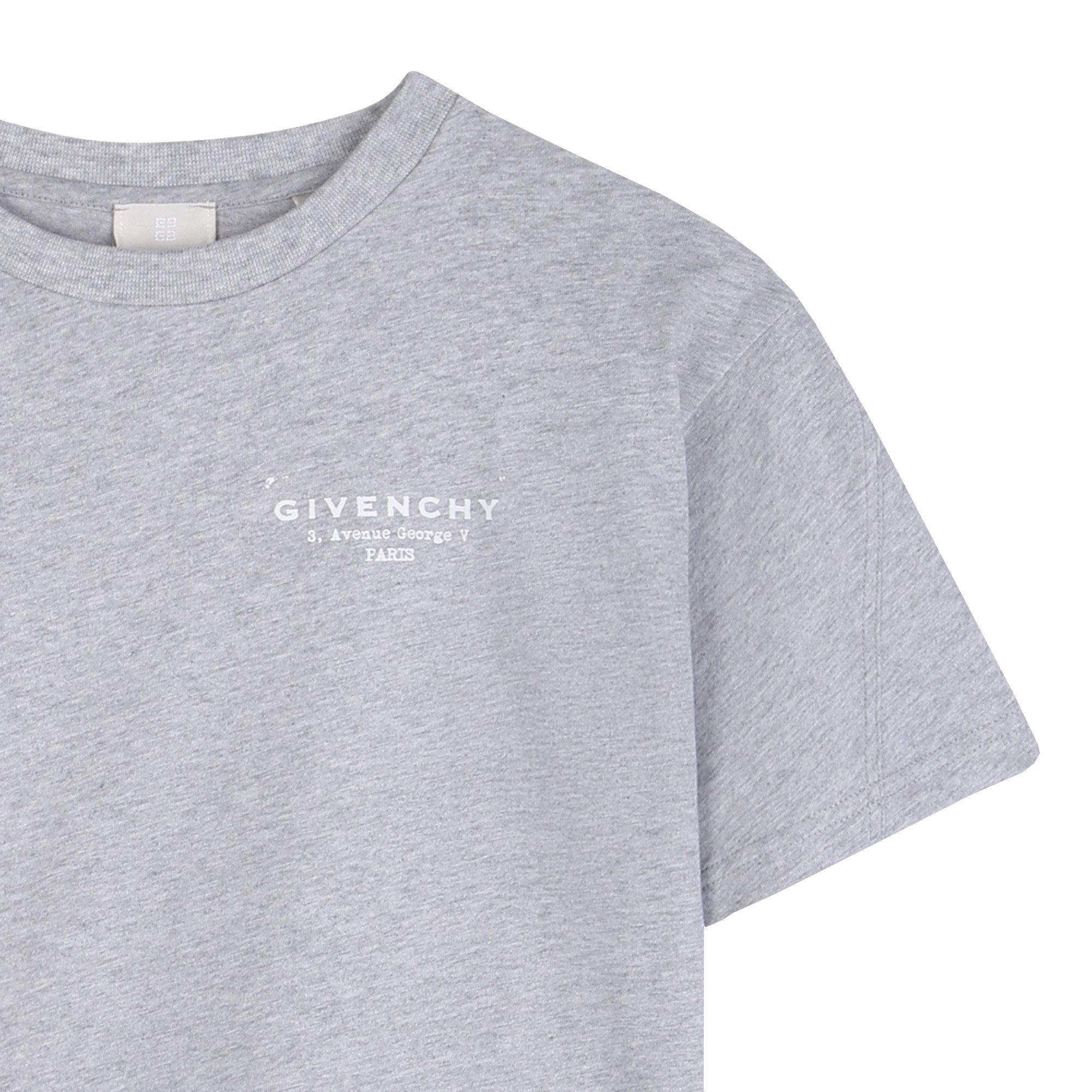 Grey Marl - GIVENCHY - GIV Logo Tee Jn62 - 3