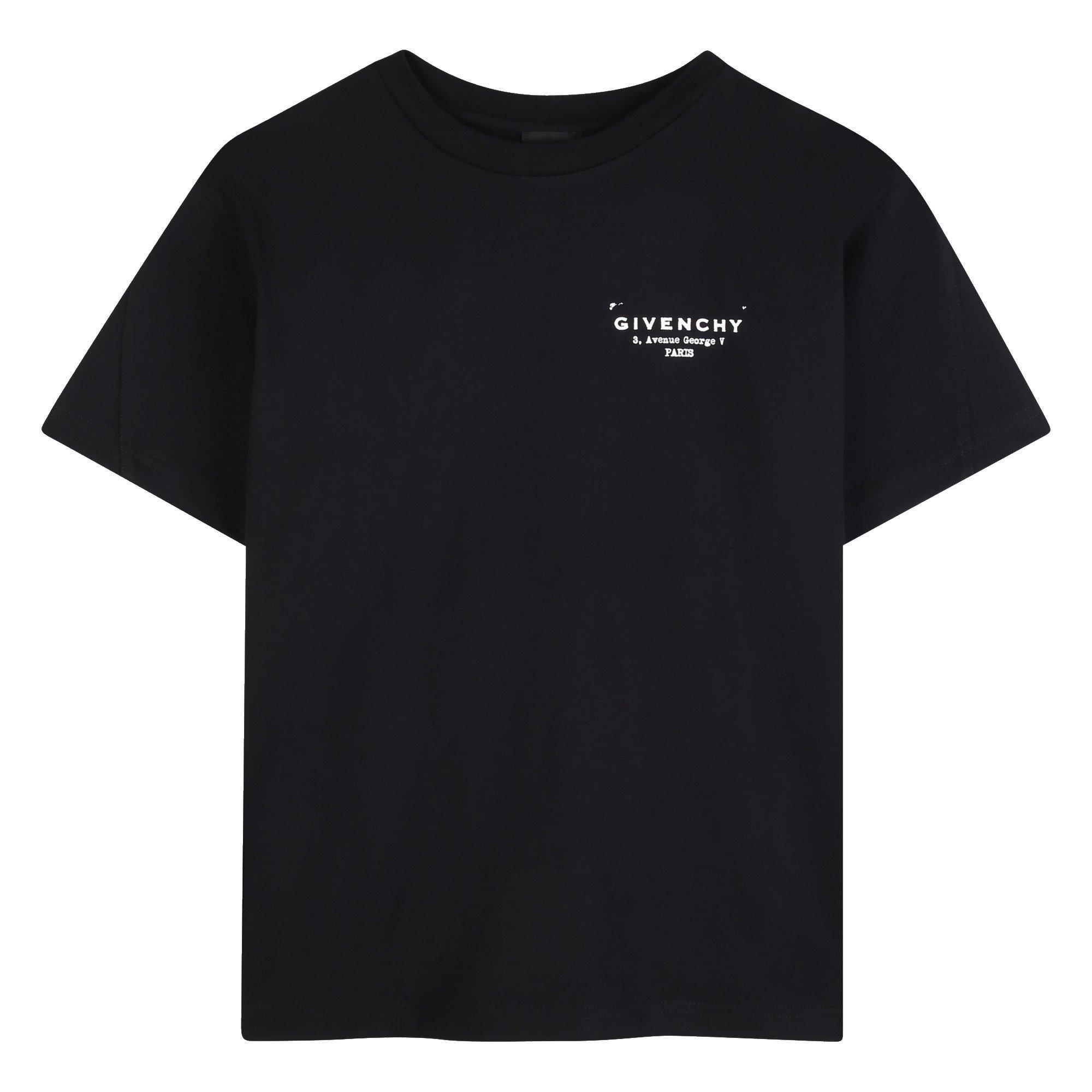 GIVENCHY Kids' T-Shirt - Black 09B - Size 12Y