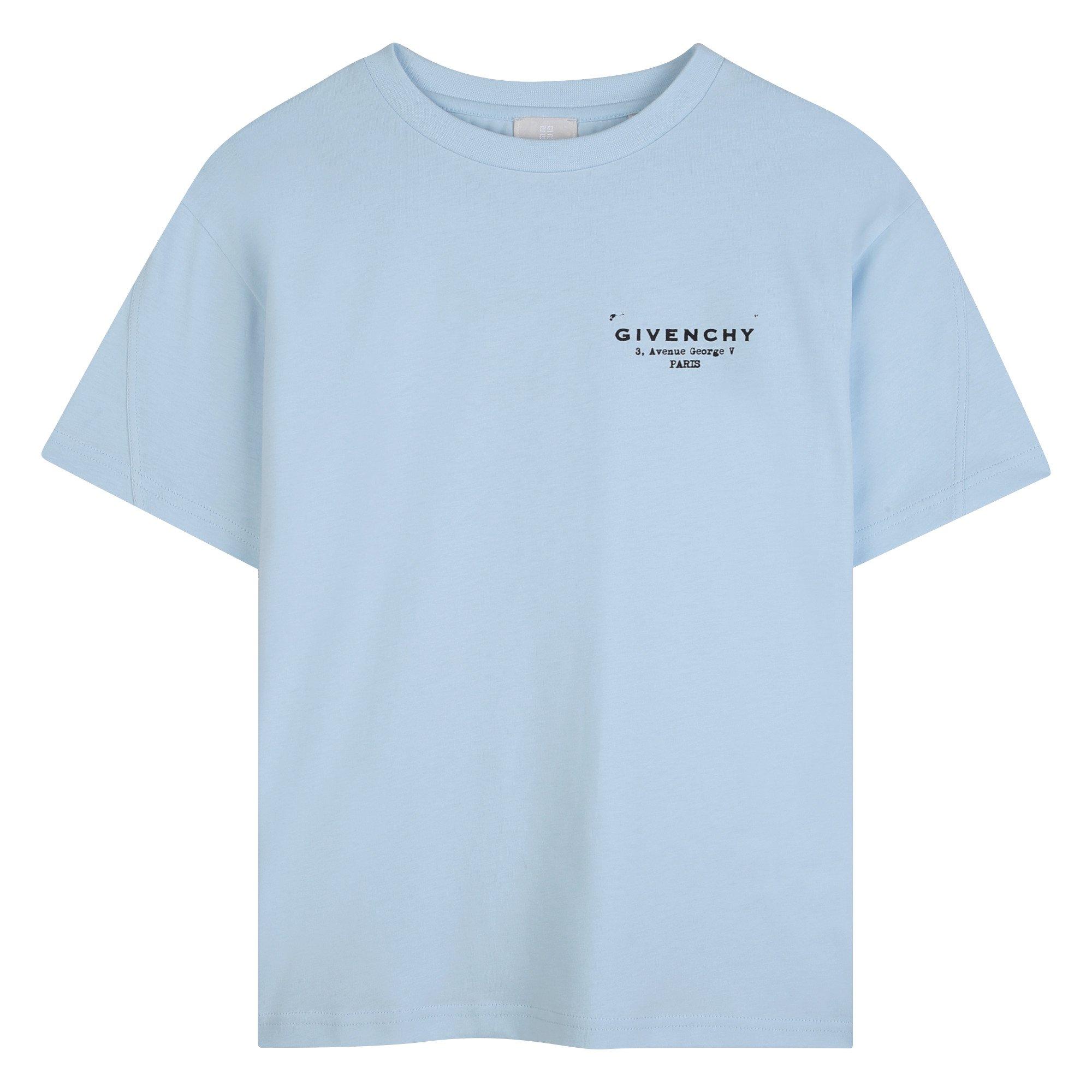 GIVENCHY Kids' T-Shirt - Pale Blue - Size 12Y
