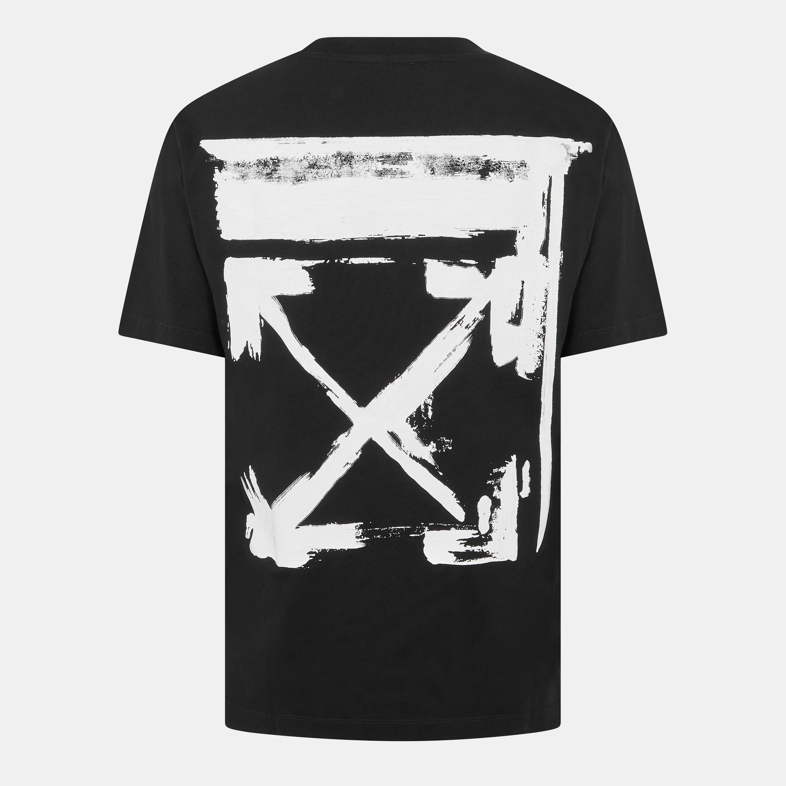 Black - Off White - Men's Ink Arrow T-Shirt - 1