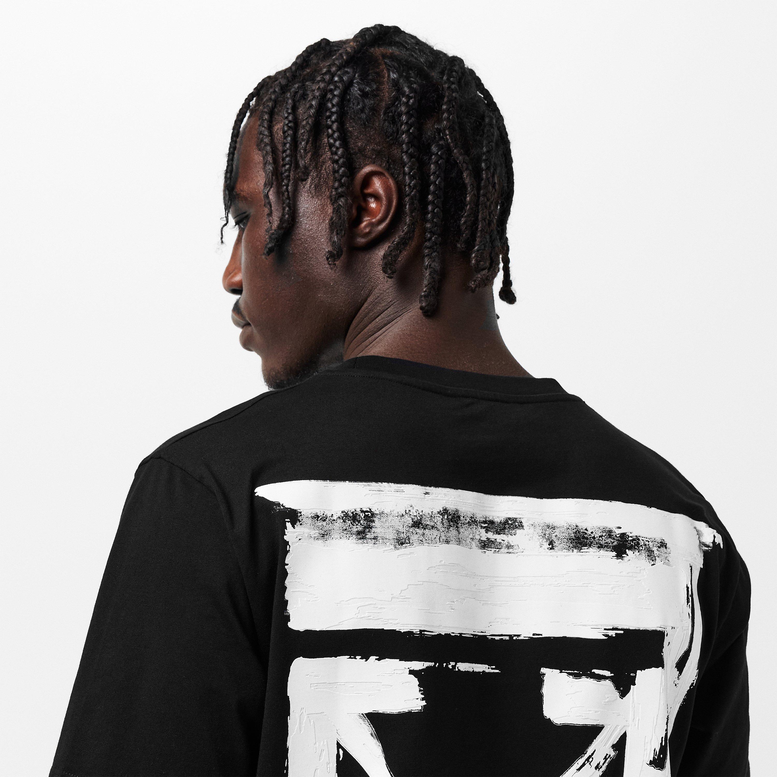 Black - Off White - Men's Ink Arrow Regular Fit T-Shirt - 5