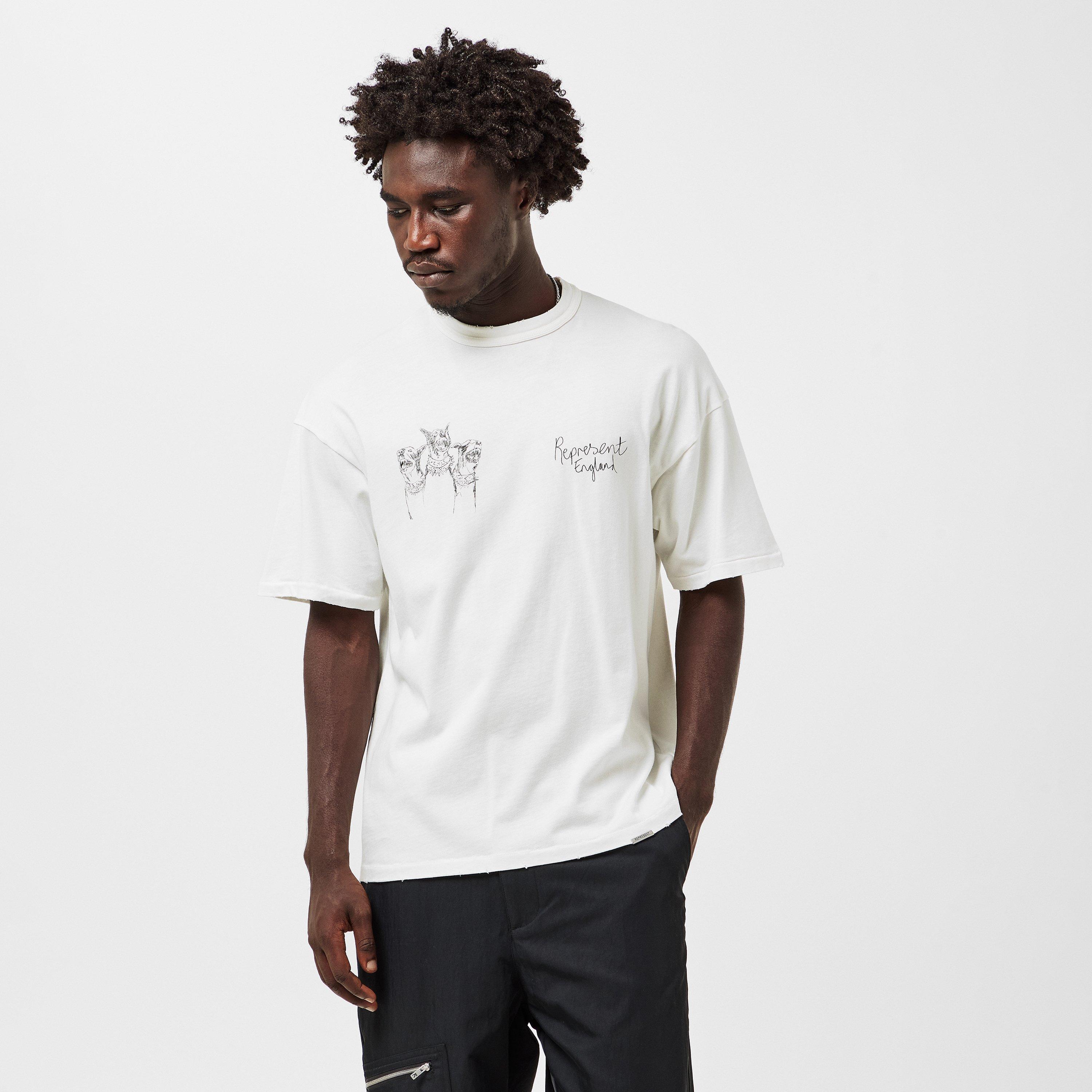 Washed Ecru - Represent - Men's Oversized T-Shirt, Design - 3