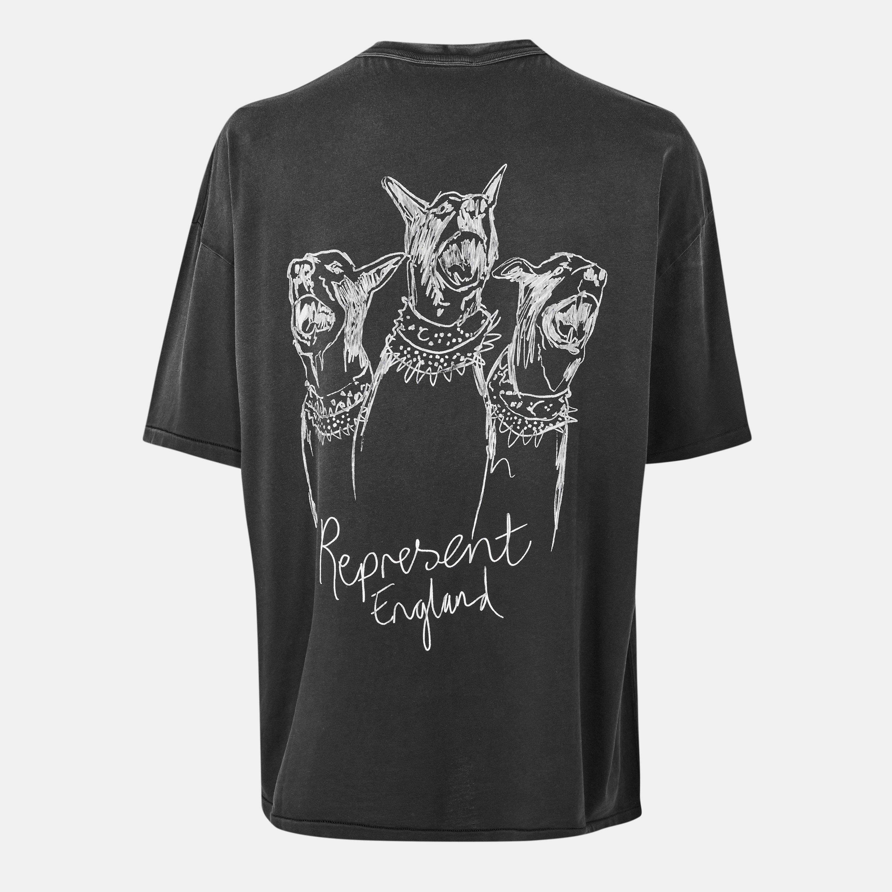 Aged Black - Represent - Men's Oversized T-Shirt - 2