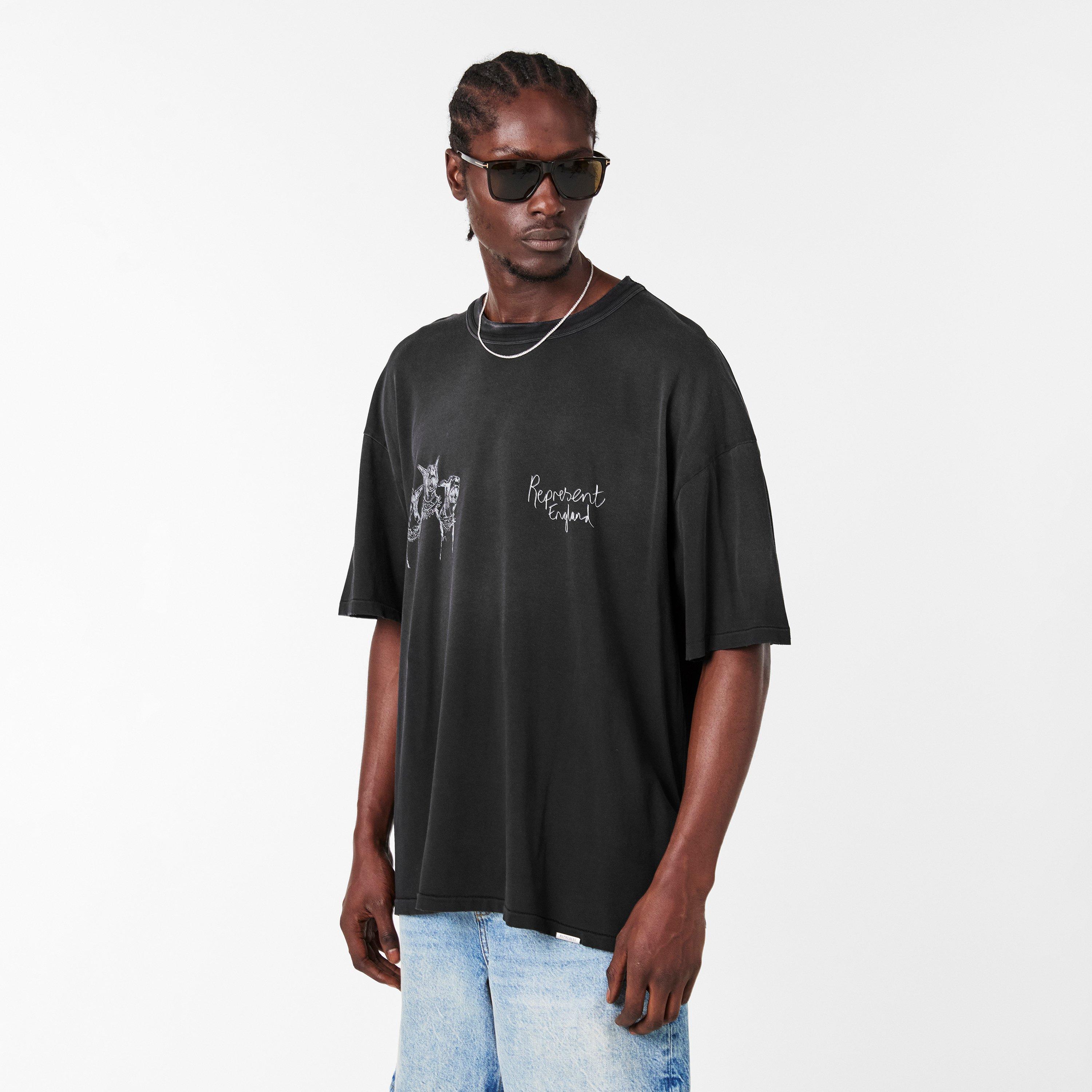 Aged Black - Represent - Men's Oversized T-Shirt - 3
