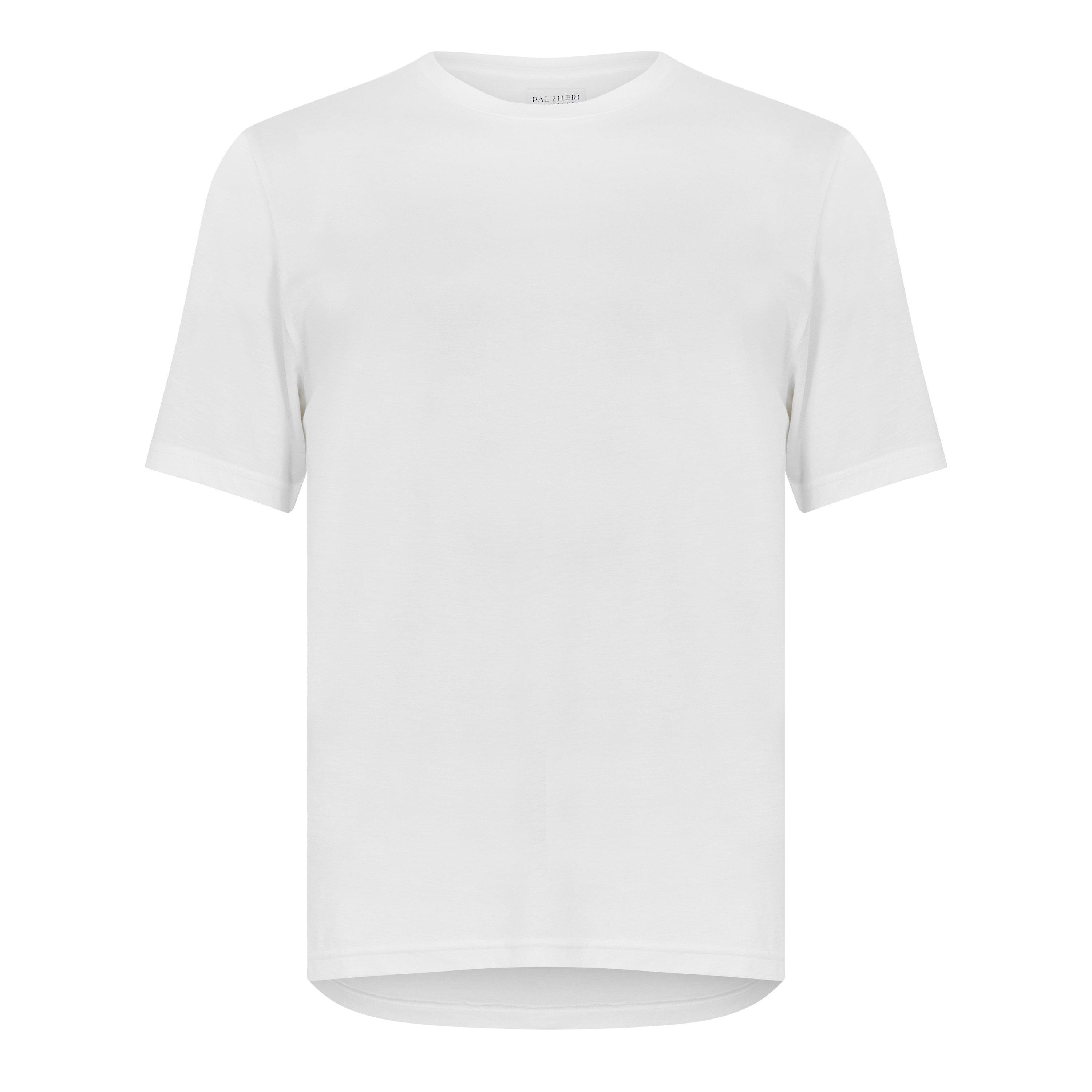 Pal Zileri Men's Crew Tee T-Shirt - White 80 - 54 (2XL)