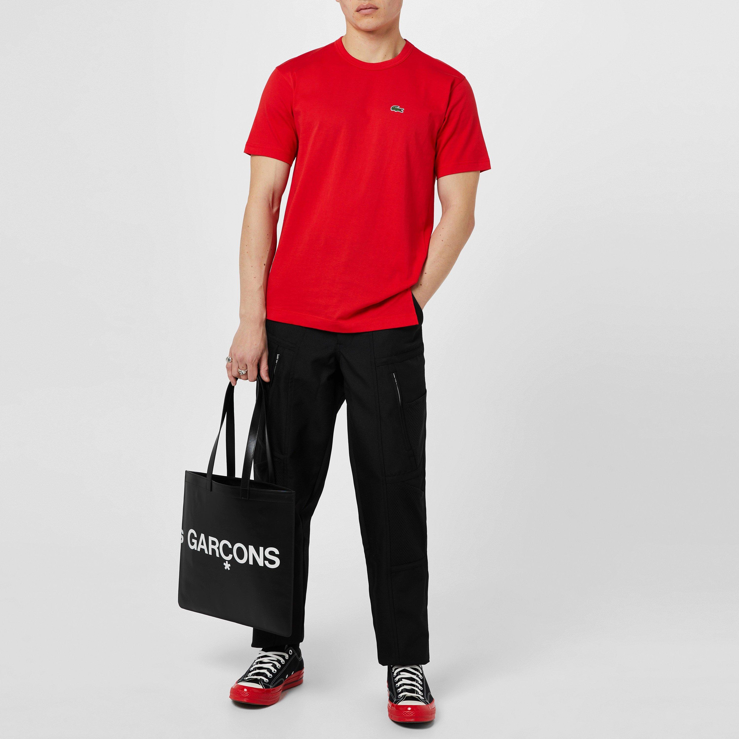 送料無料！COMME des GARCONS x LACOSTE CROC TEE Comme des Garçons SHIRT x Lacoste Multi Croc T-Shirt - White