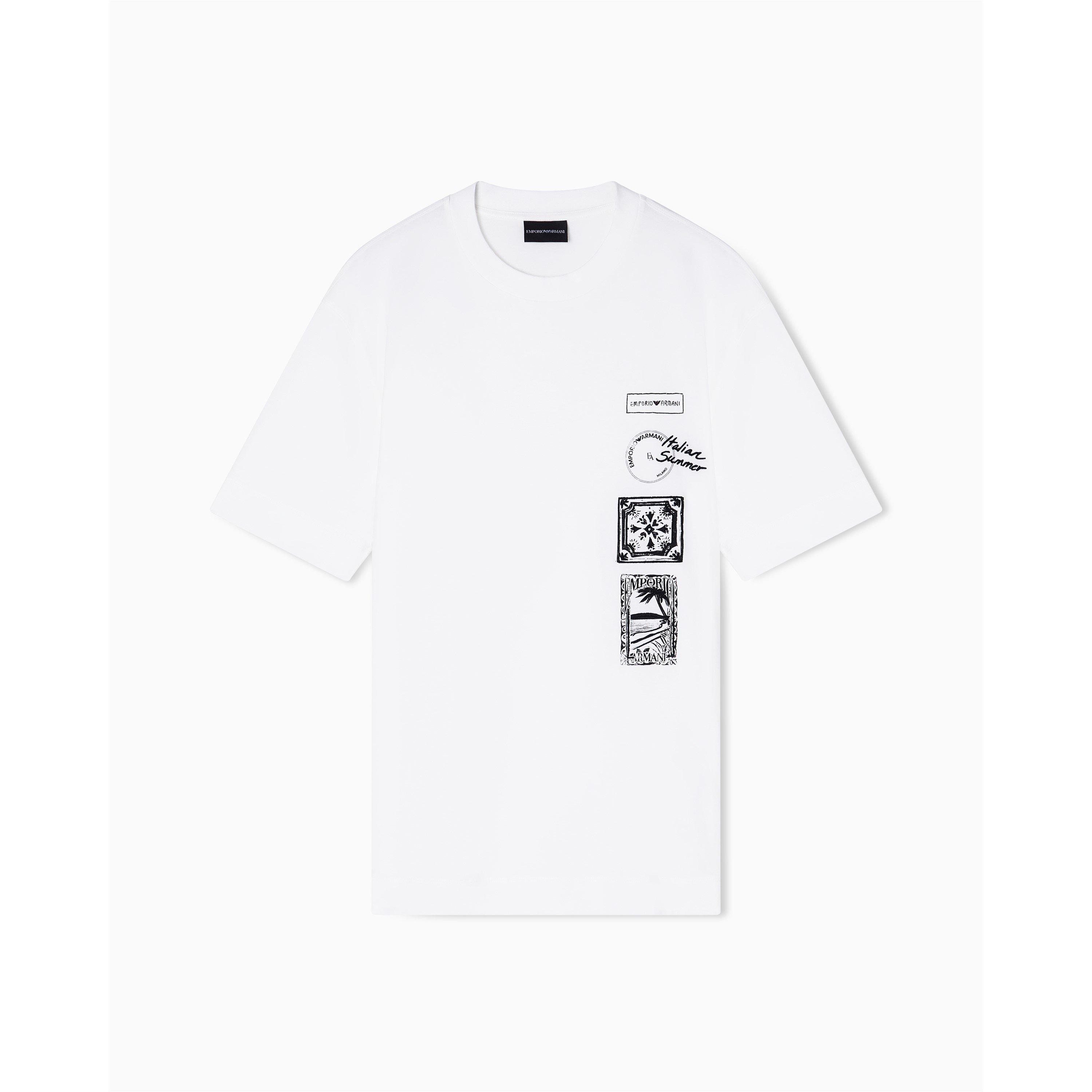 Emporio Armani Men's Off White T-Shirt - XL