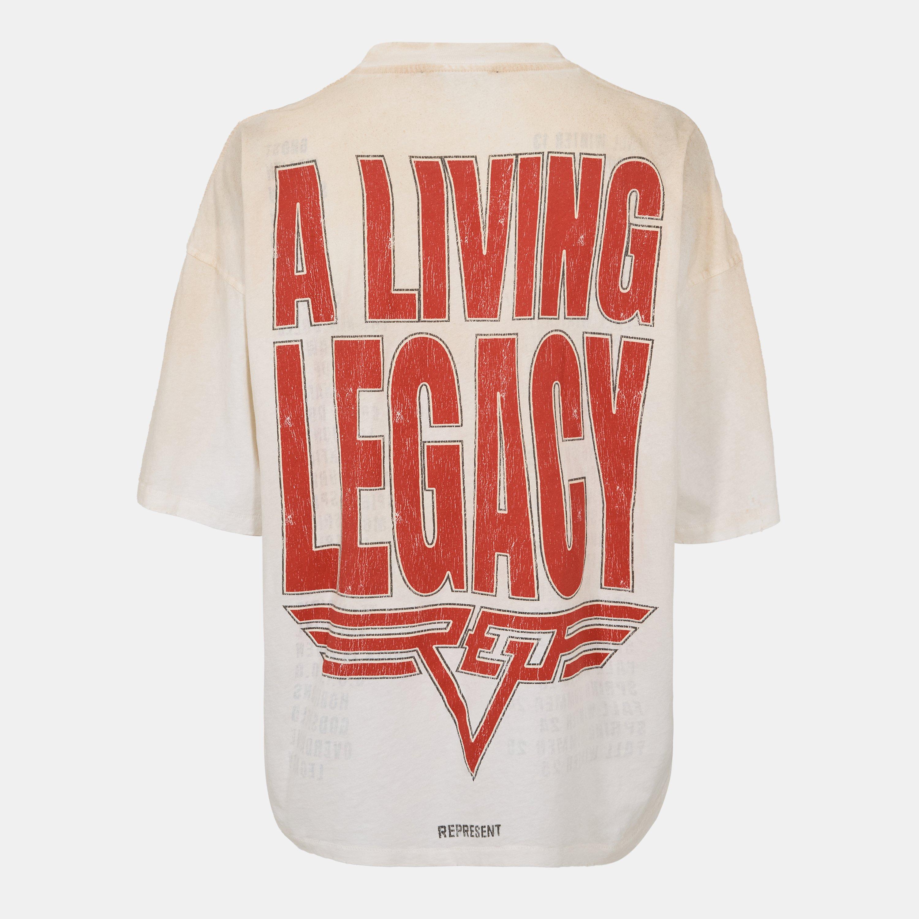 Washed Ecru - Represent - Men's Rep Living Legacy Oversized T-Shirt - 2