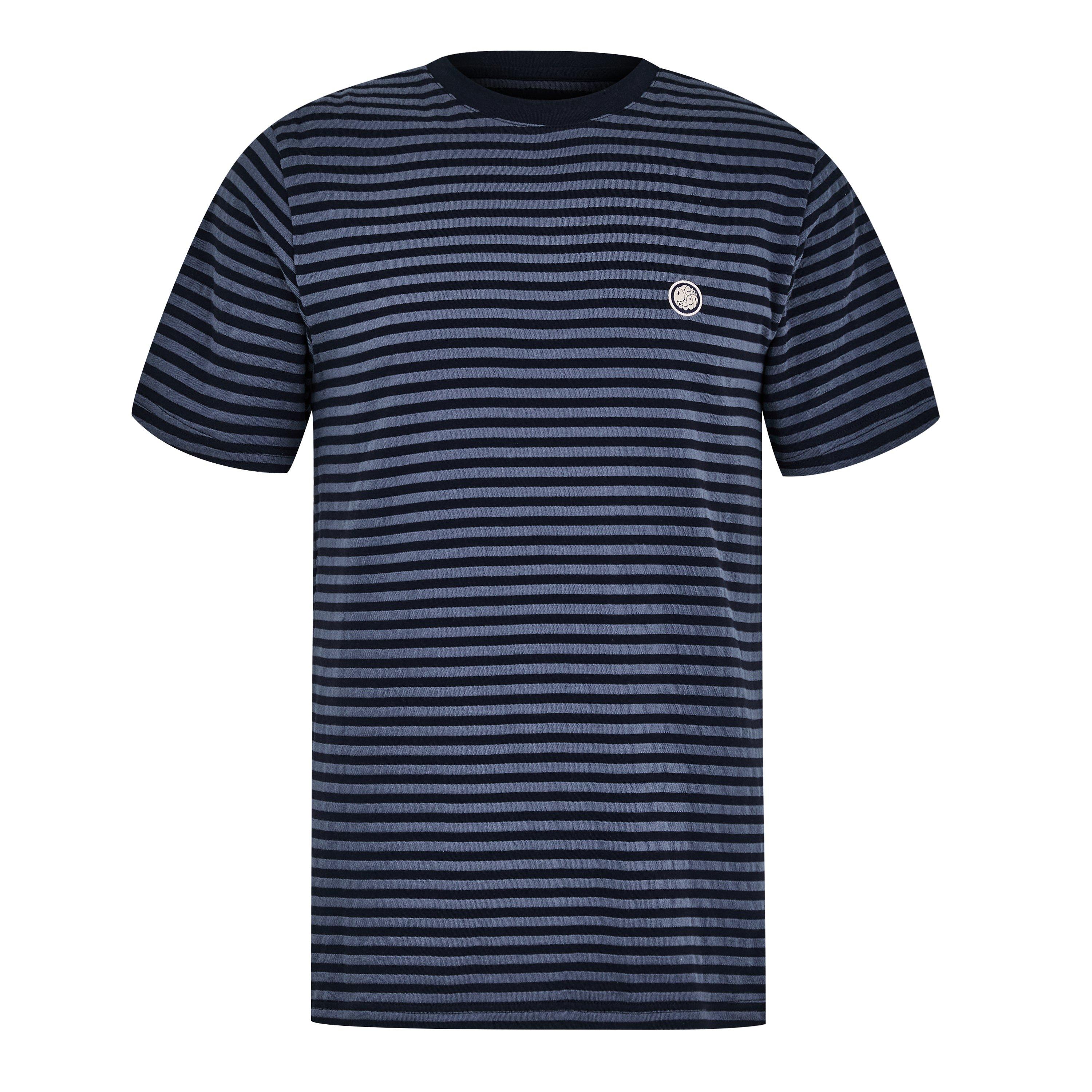 Blu navy - Pretty Green - Men's Travis Stripe Regular Fit T-Shirt - 1