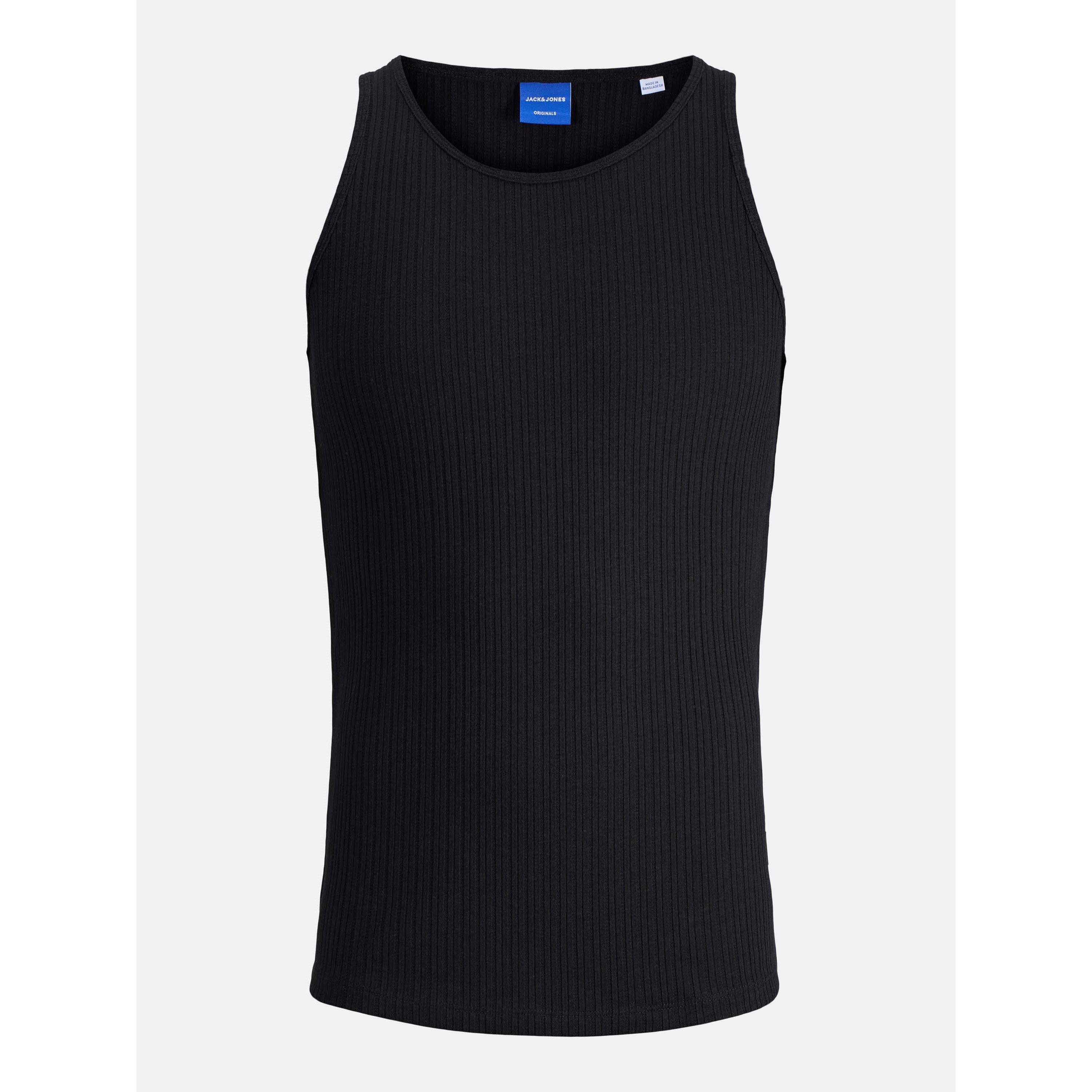 Black - Jack and Jones - Men's Jordia Pointelle Tank Top