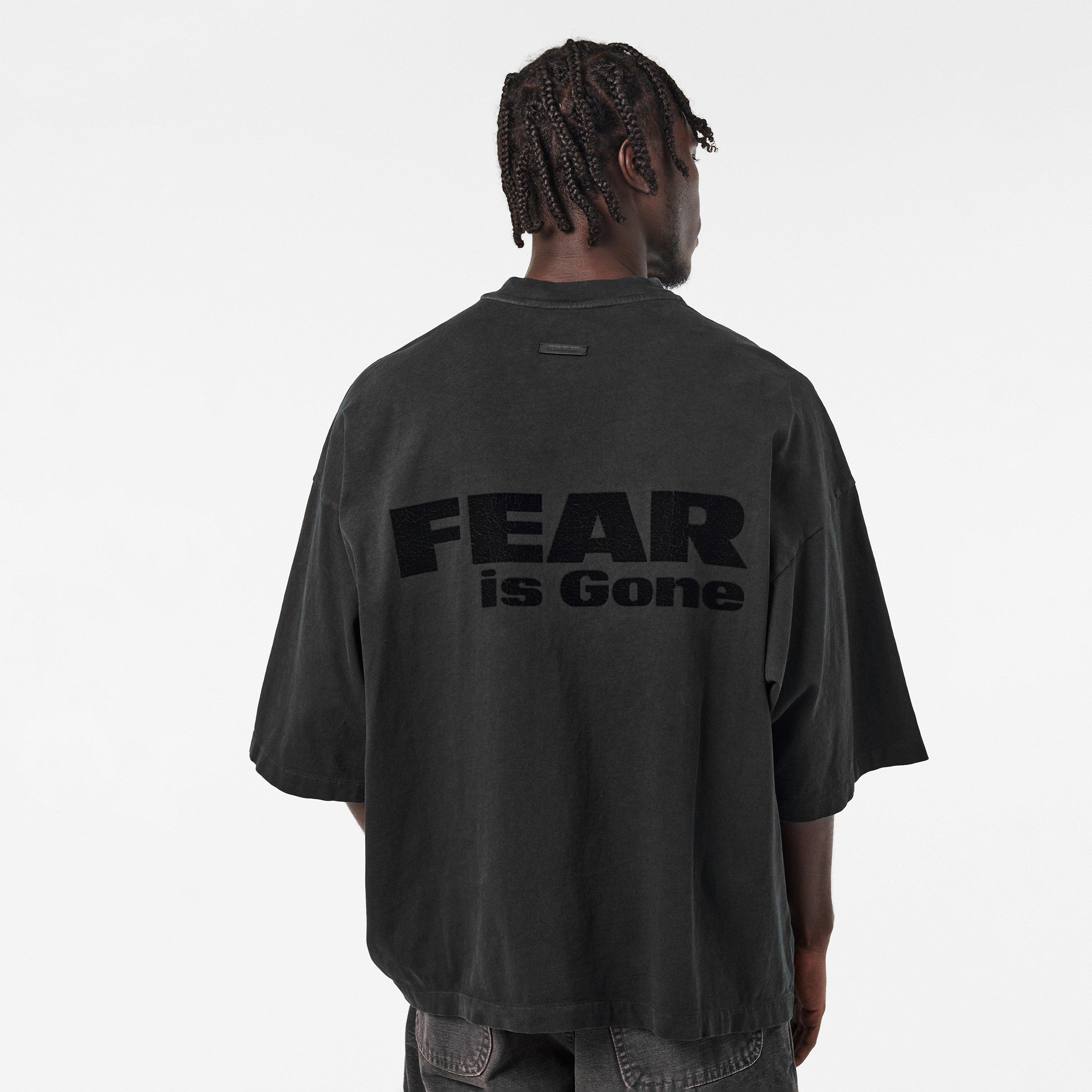 Black/Red - Fear Of God - Men's is Gone Oversized T-Shirt - 4