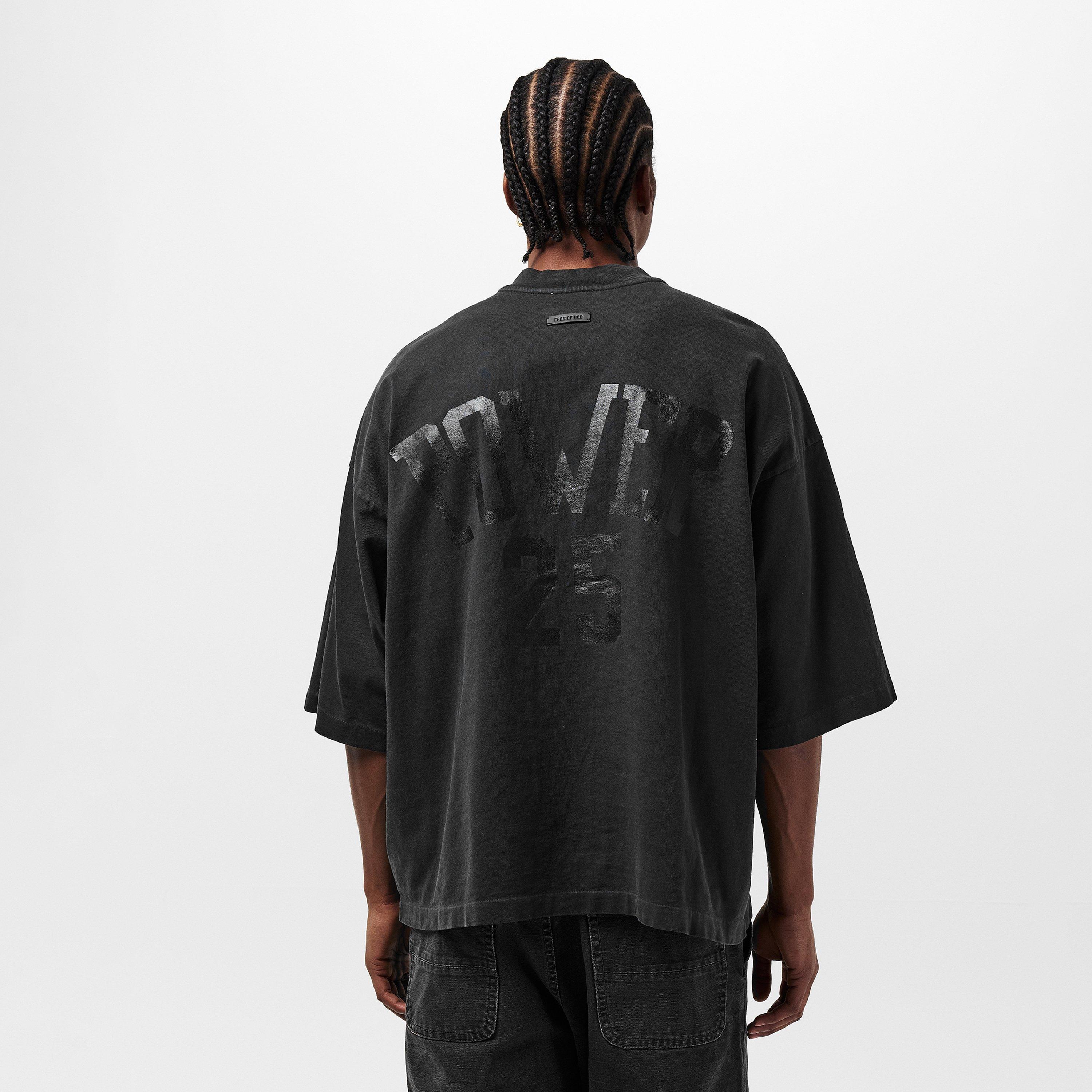 Black/Grey - Fear Of God - Men's FOG Disciples Oversized T-Shirt - 4