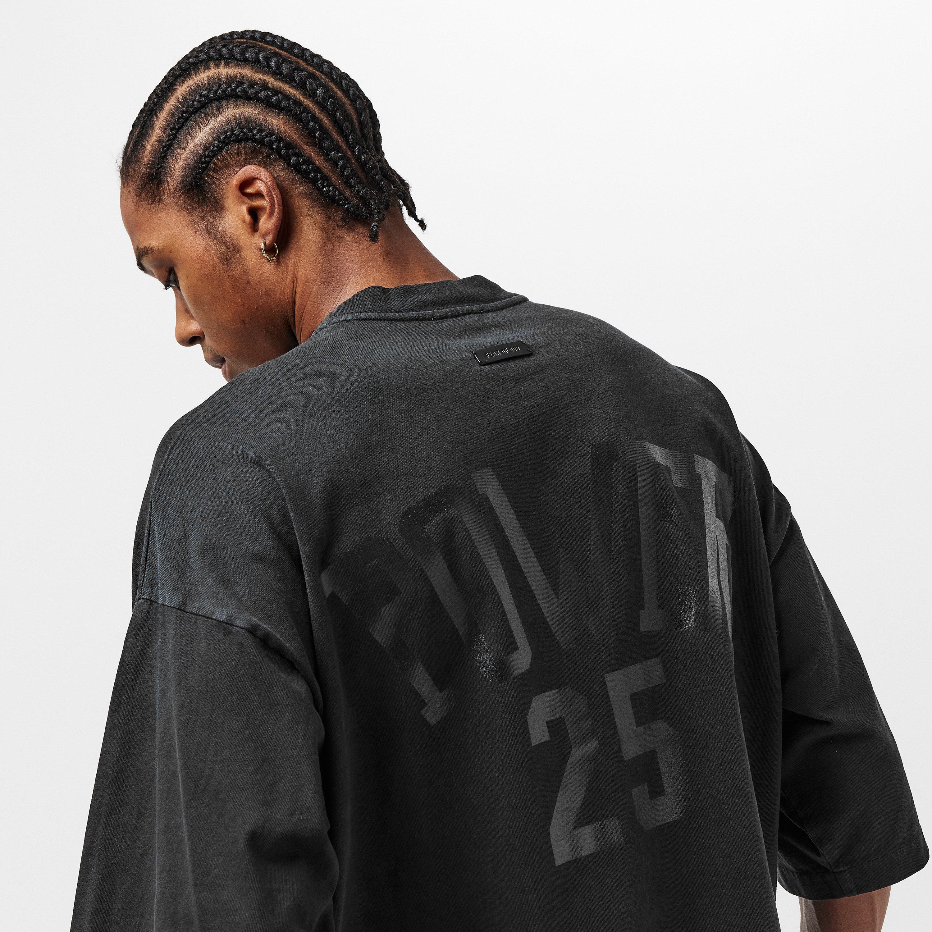 Black/Grey - Fear Of God - Men's FOG Disciples Oversized T-Shirt - 5