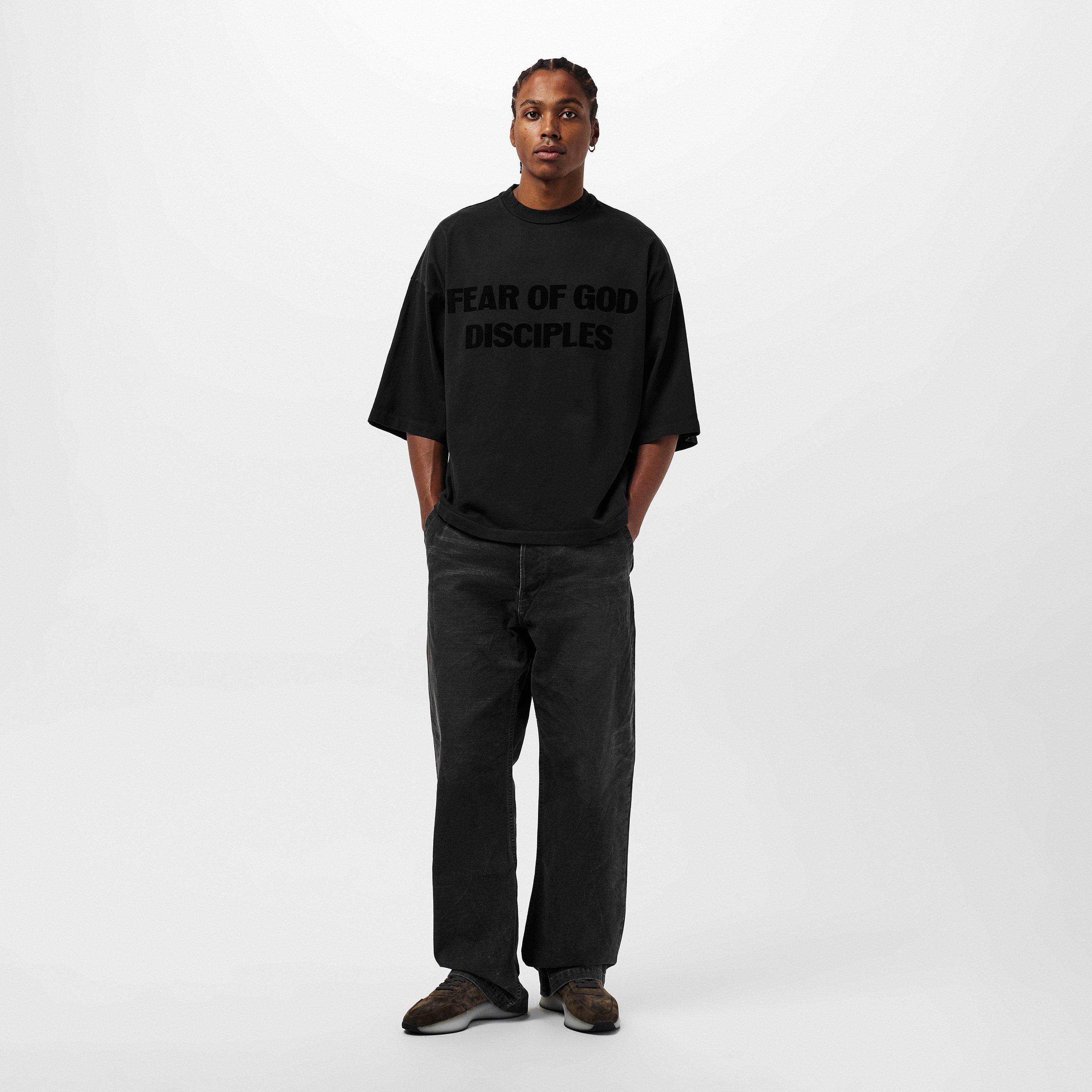 Black/Grey - Fear Of God - Men's FOG Disciples Oversized T-Shirt - 6